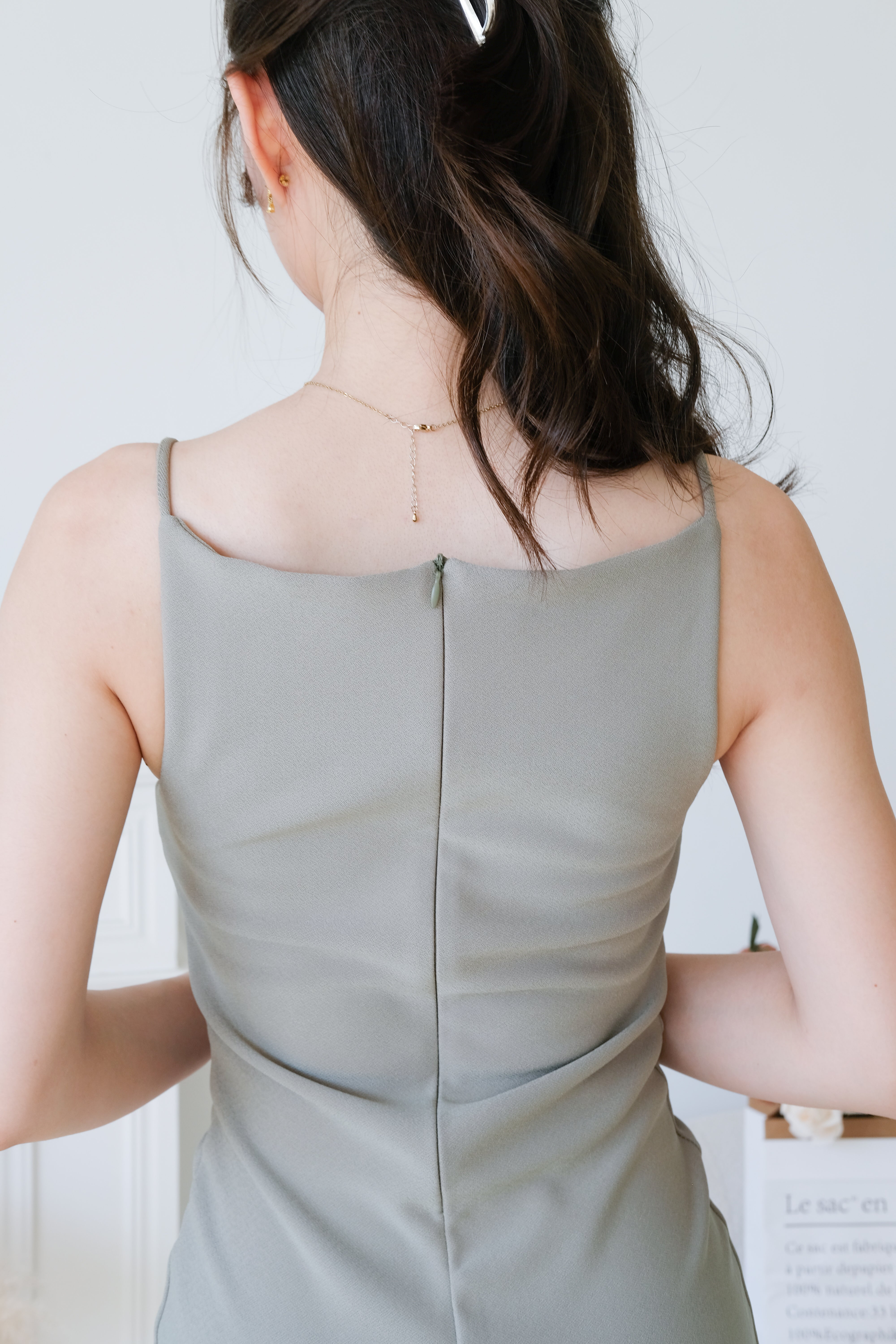 Lara A Line Shift Dress (Olive)