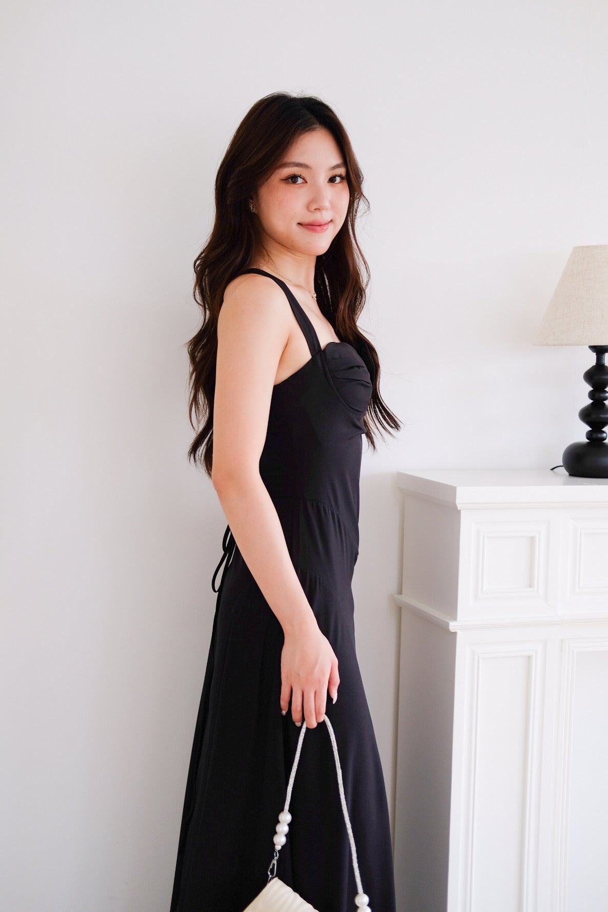 Edelynn Skater Maxi Dress (Black)