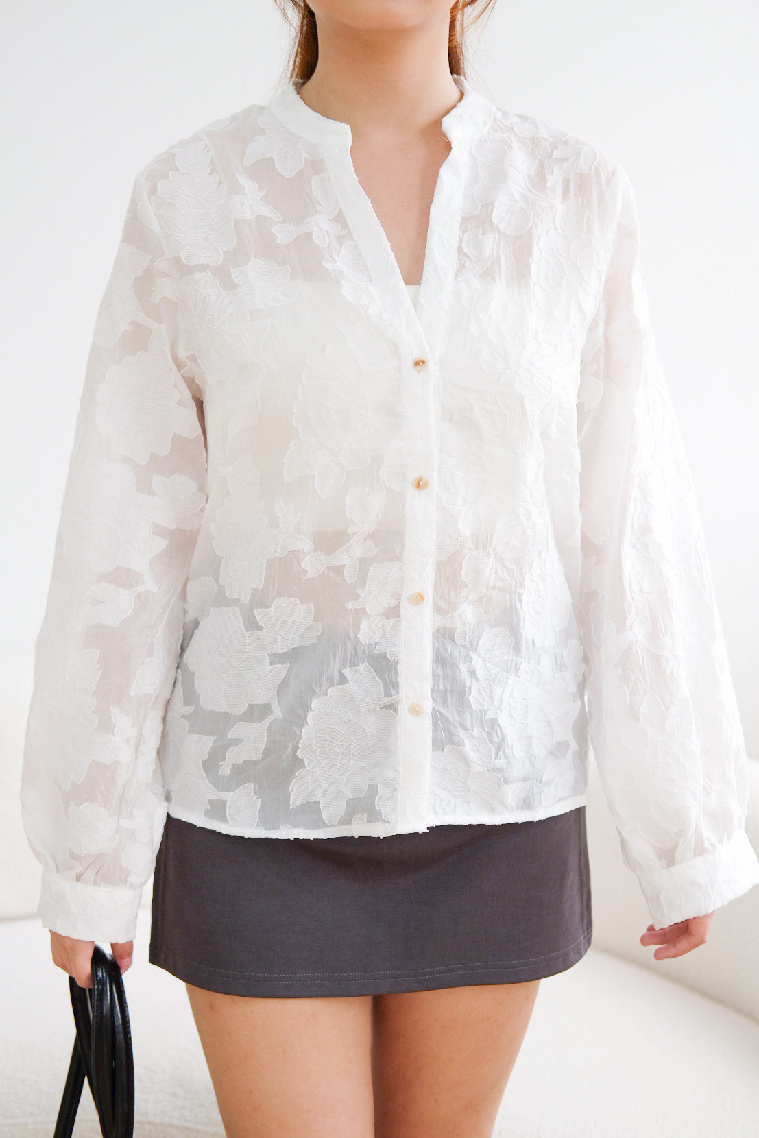 Sheer Organza Outer (White)