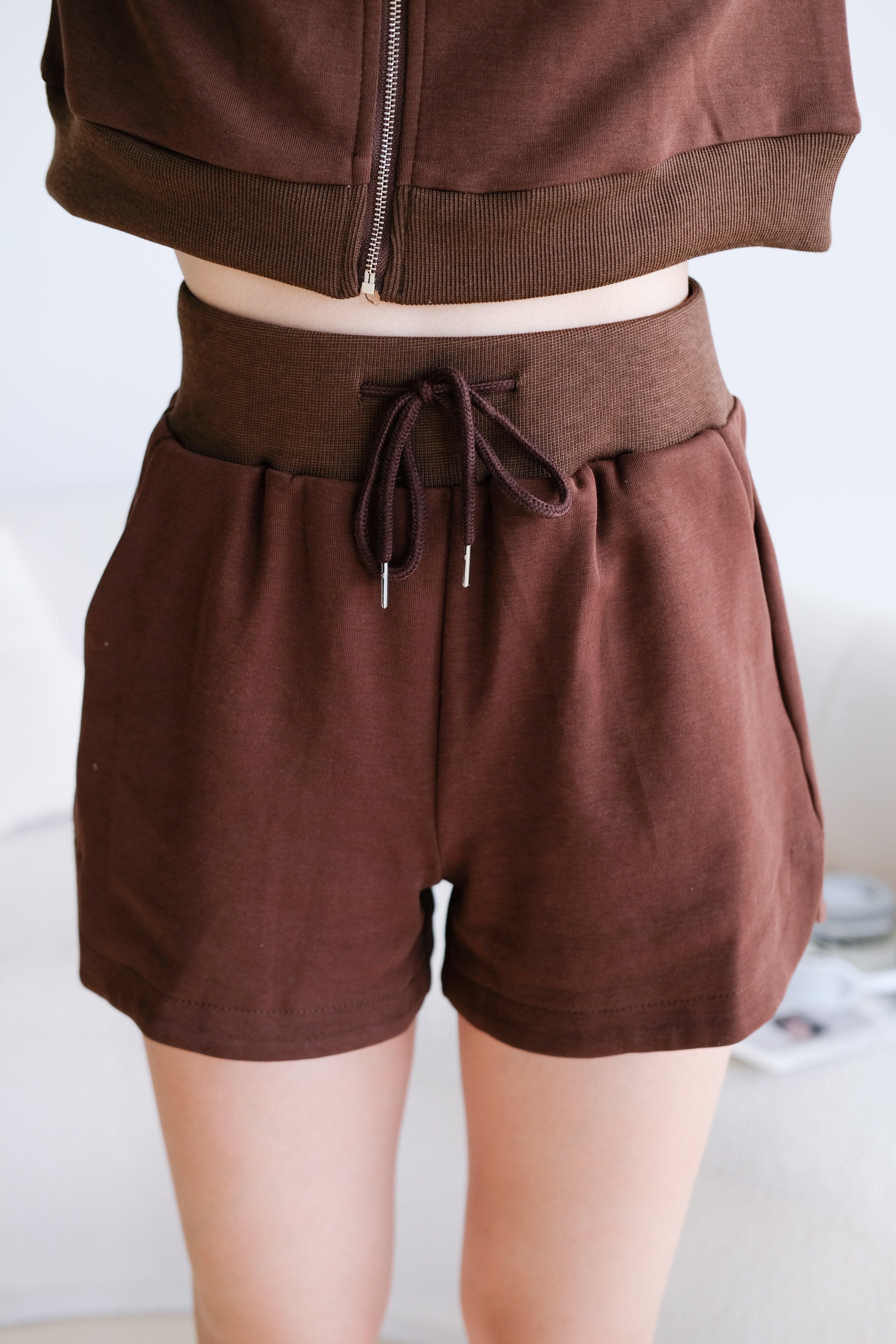 Day Off Stripes Lounge Set (Mocha)