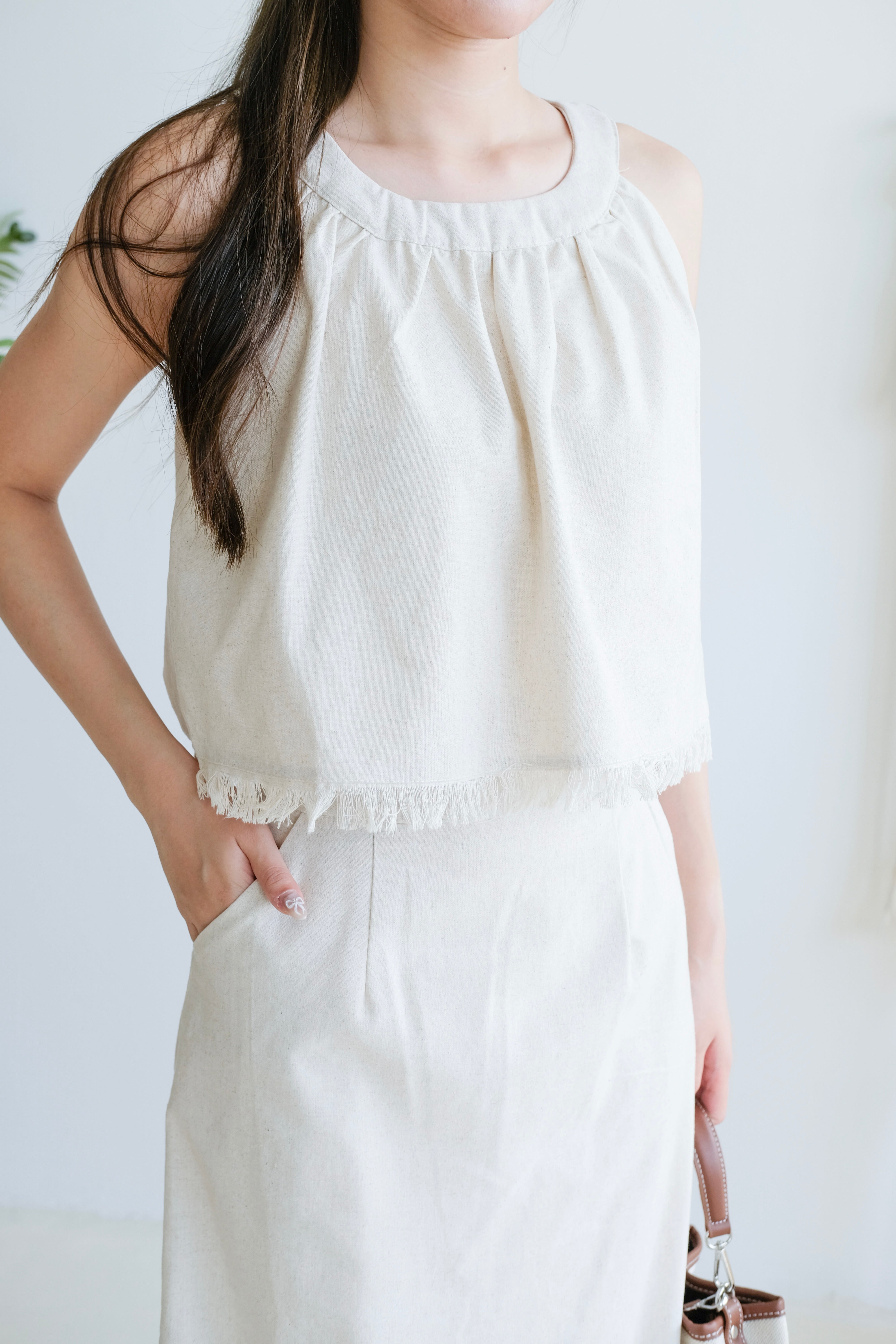 Desiree Vacay Linen Set (Oat)