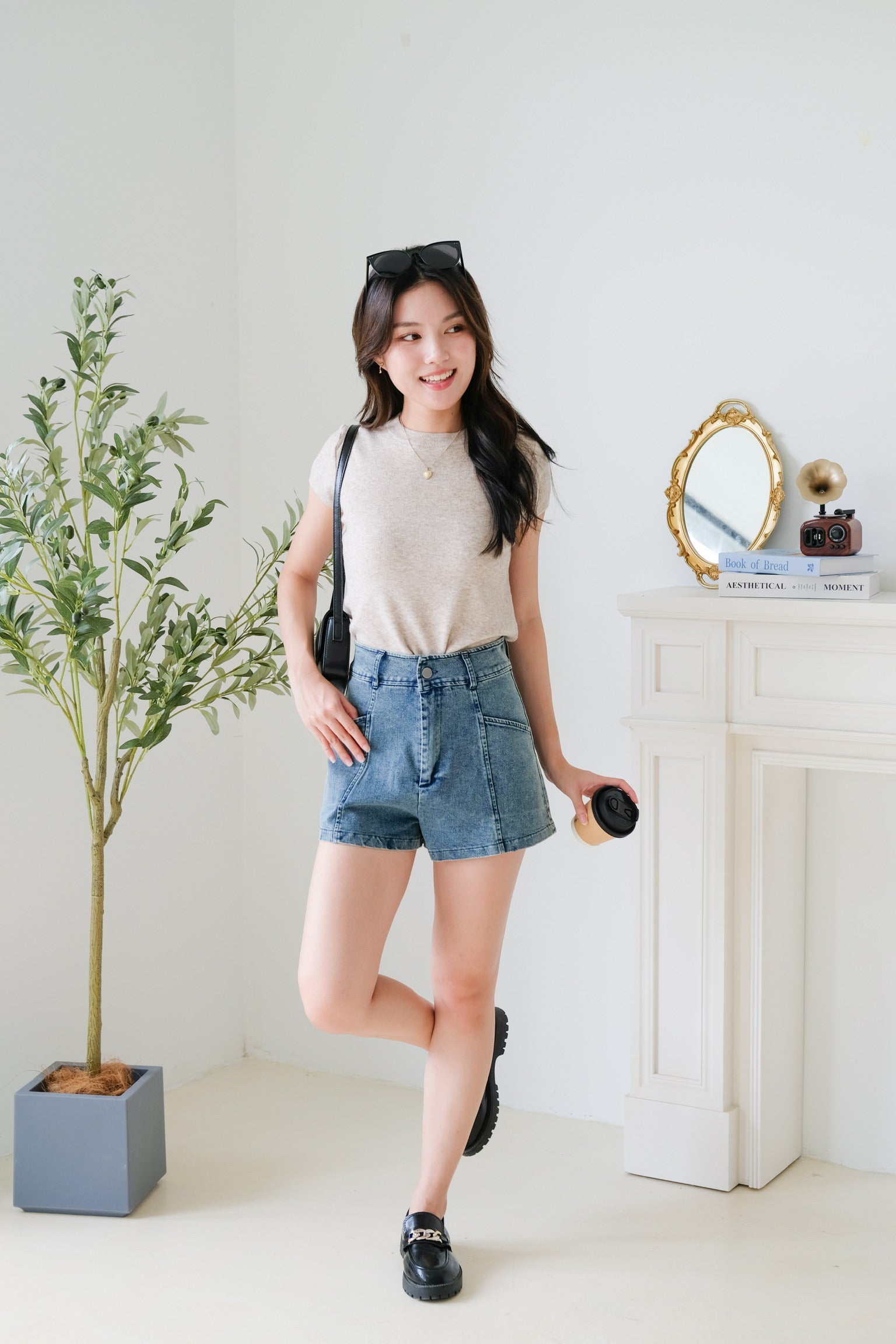 Asa Classic Crew Neck Tee (Oat)