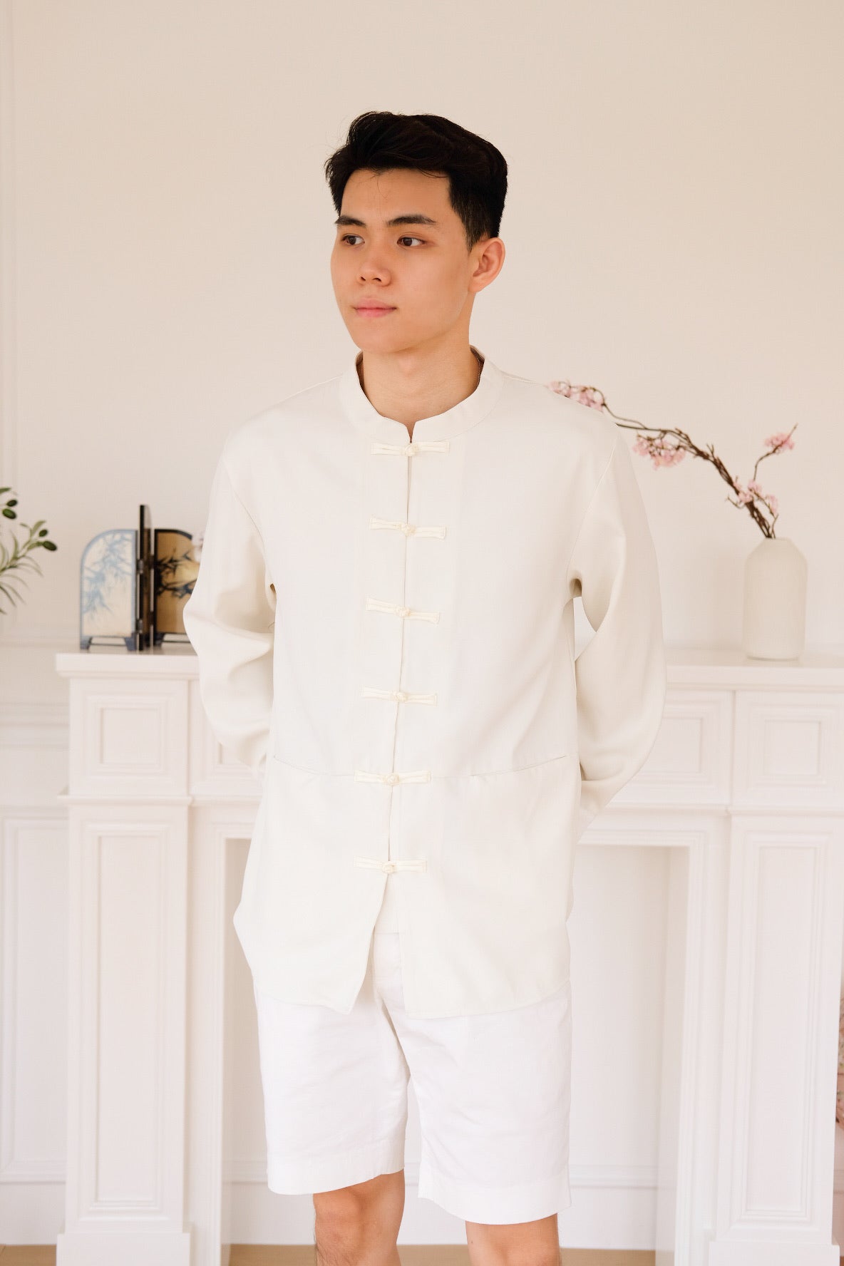 和正 Zheng Long Sleeves Samfu (Ivory Cream)