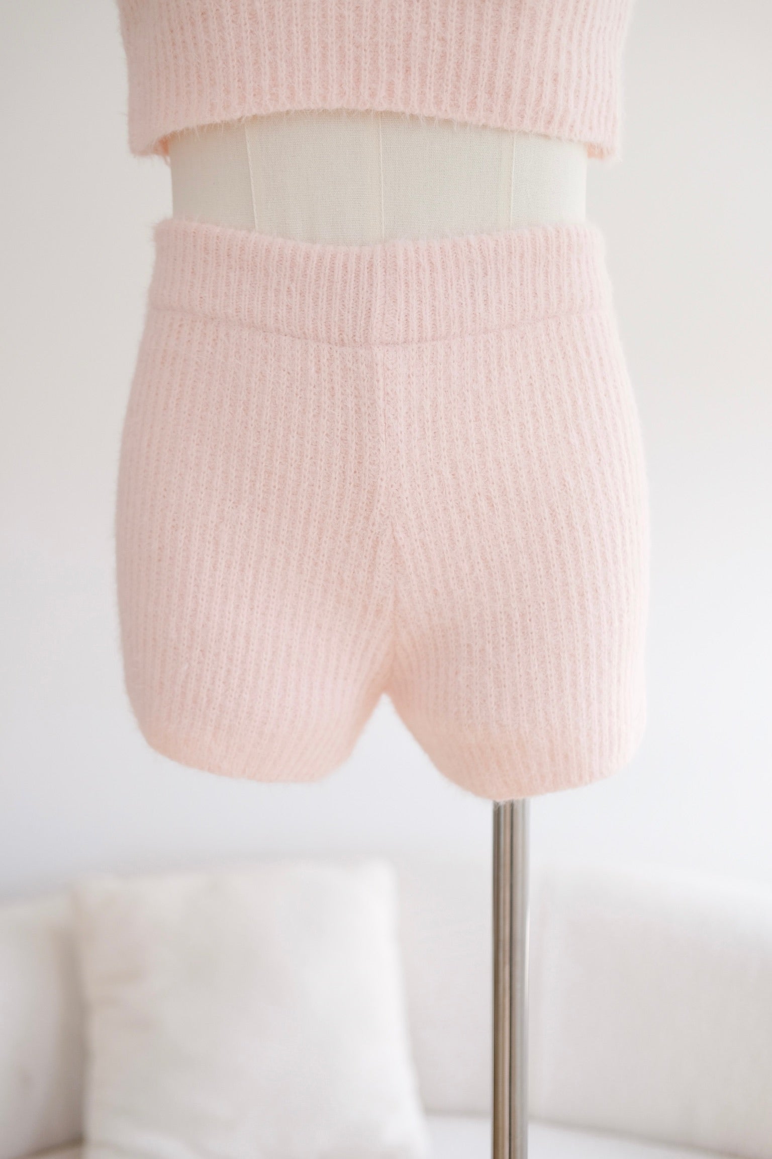 Pink Soft Knit Lounge Set