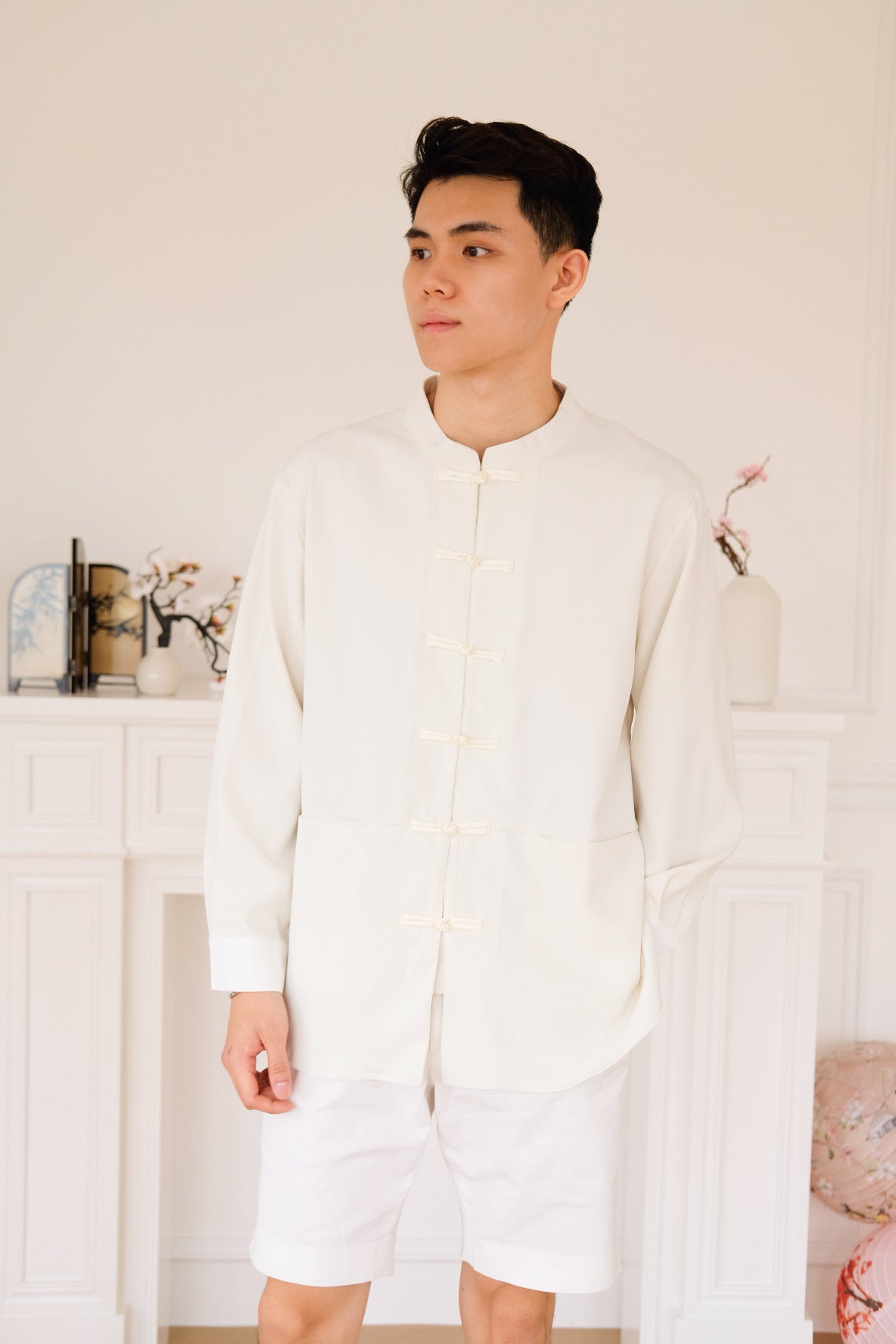 和正 Zheng Long Sleeves Samfu (Ivory Cream)