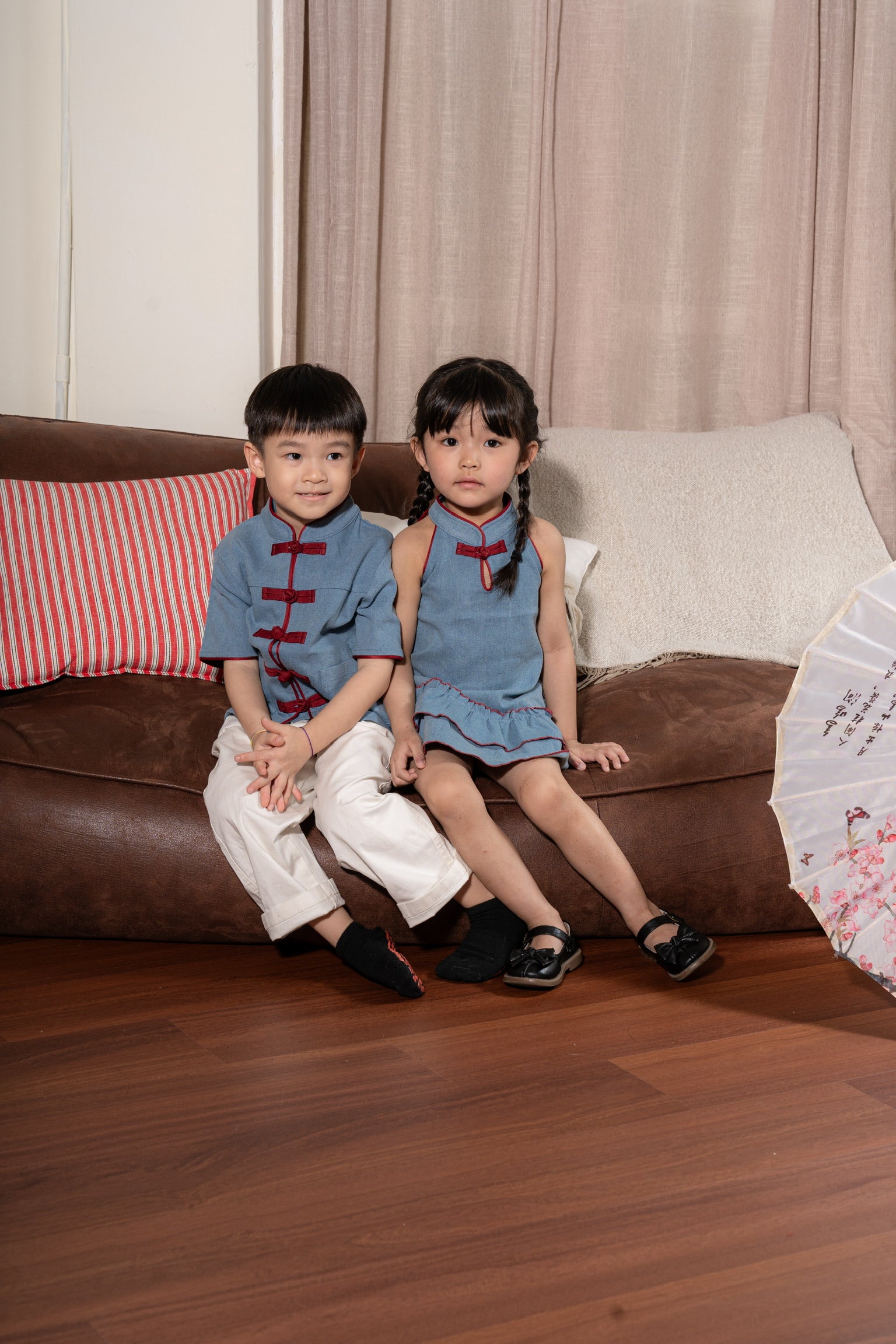 丹禧牛仔 Denim Joy Boy Samfu (Light Blue)