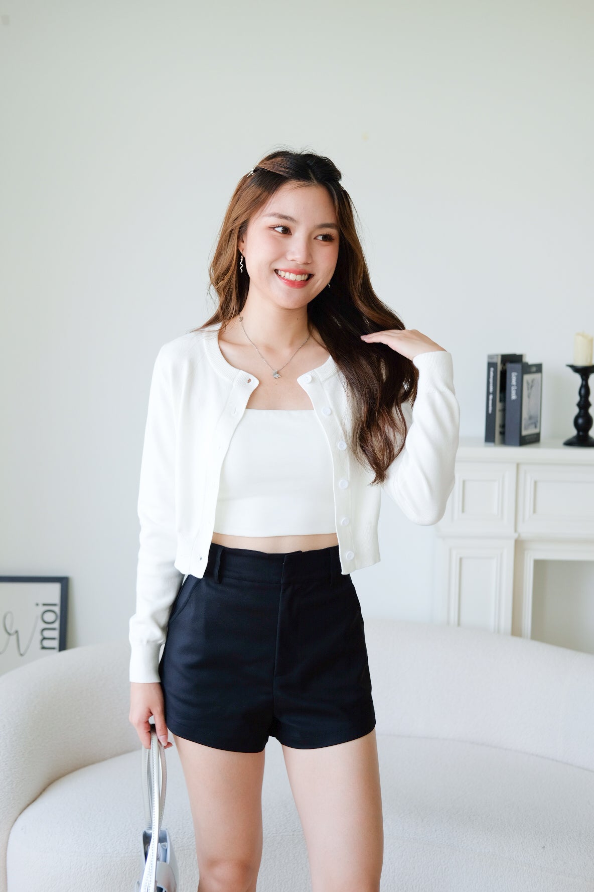 Hailey Belted Shorts (Black)
