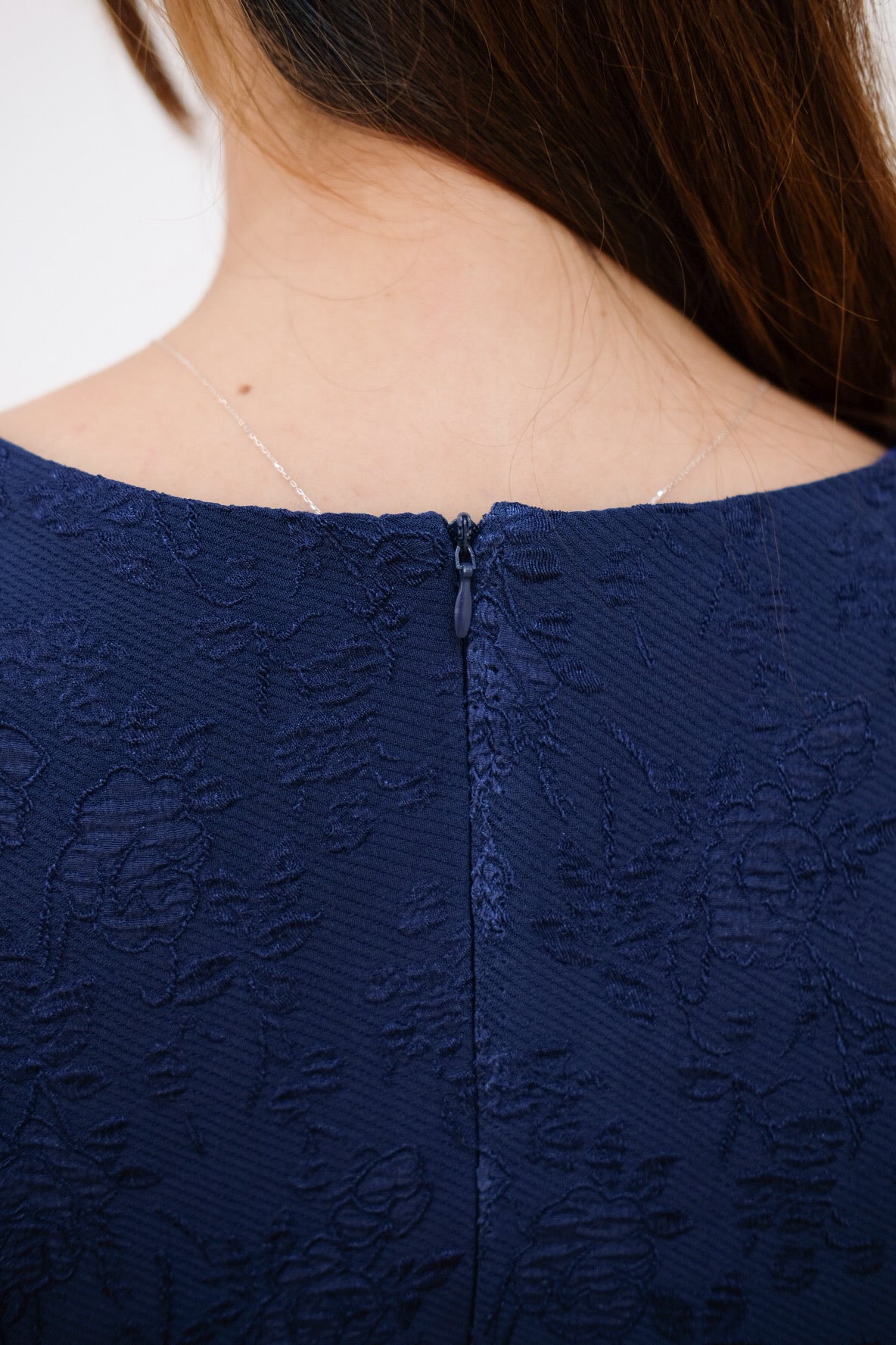 Blue Cheongsam Mini Dress