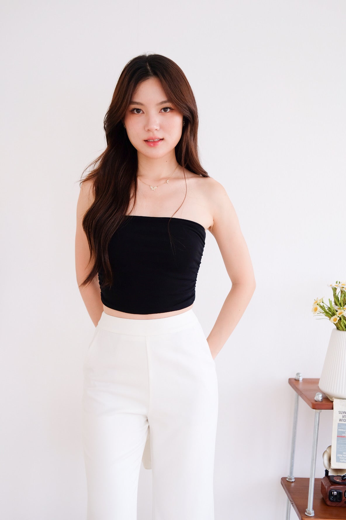 Obsession Tube Crop Top (Black)
