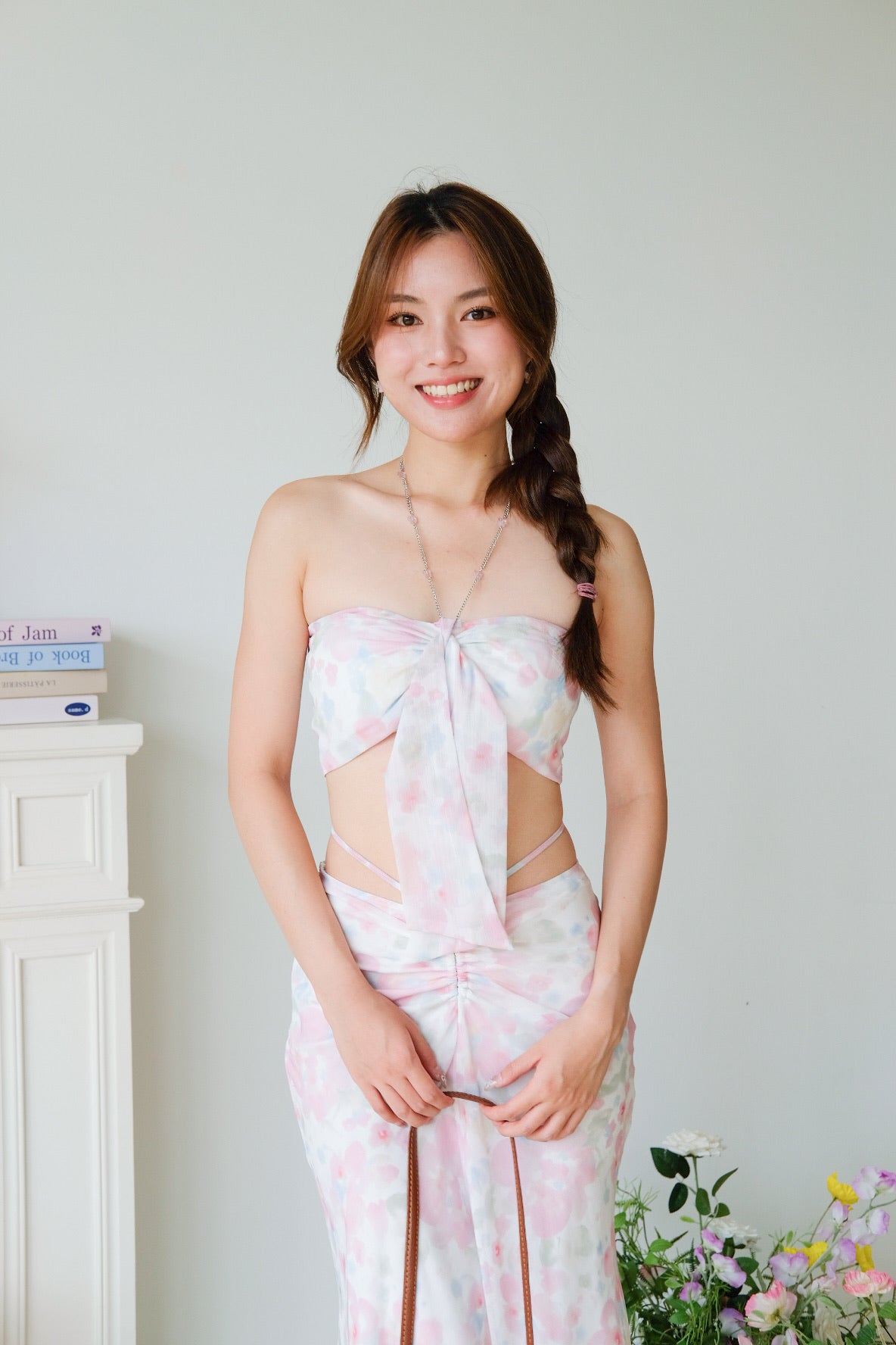 Neo Floral Beach 2 in 1 Set (Floral White)