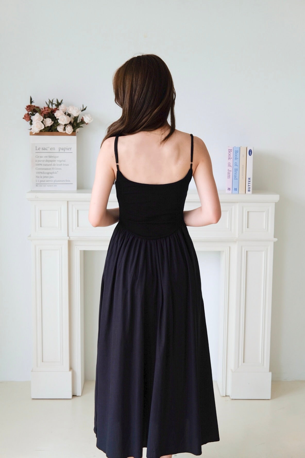 Clara Corset Maxi Dress (Black)