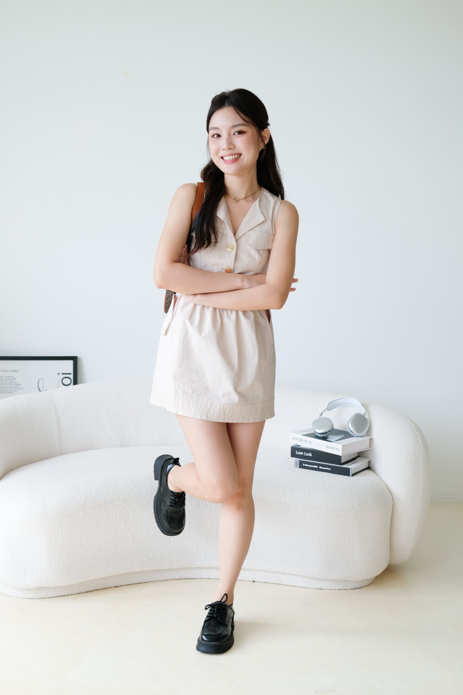 Lydia Pocket Dress (Khaki)