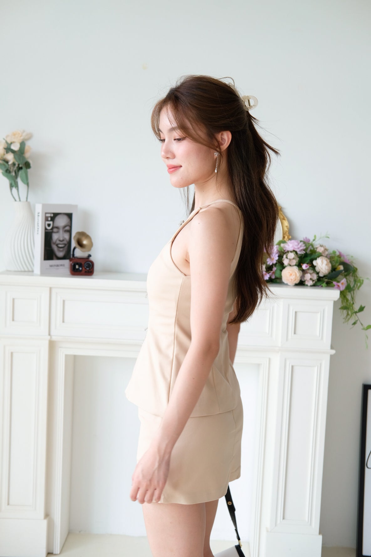 Lucinda Halter Ribbon Set (Khaki)