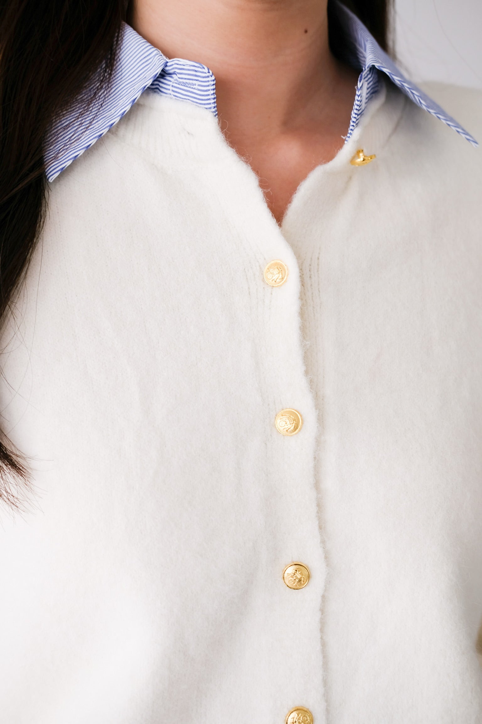 Celine Sweater Shirt (Cream)