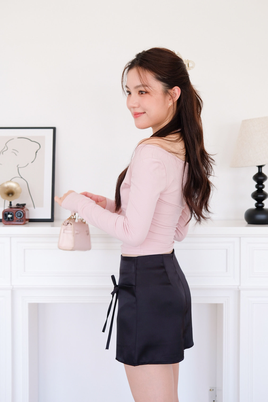 Alicia Ballet Halter 2-in-1 Top (Light Pink)
