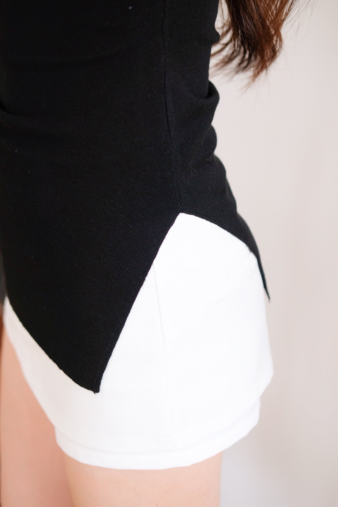 Velisse Boatneck Ruched Top (Black)