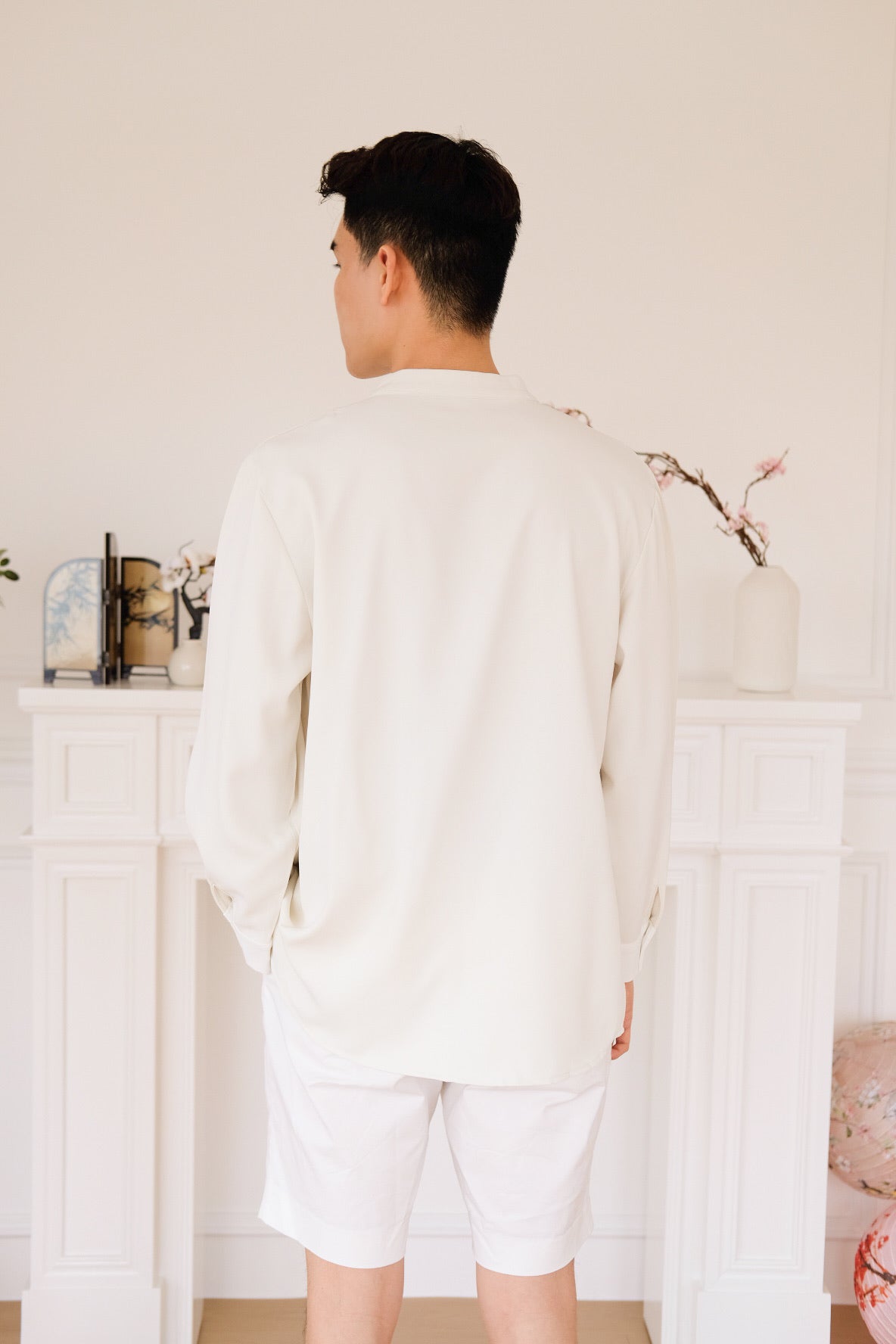和正 Zheng Long Sleeves Samfu (Ivory Cream)