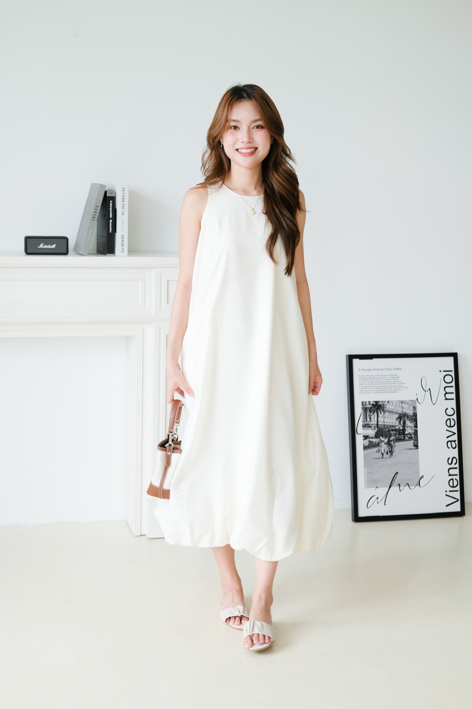 Weekend Maxi Shift Dress (Cream)