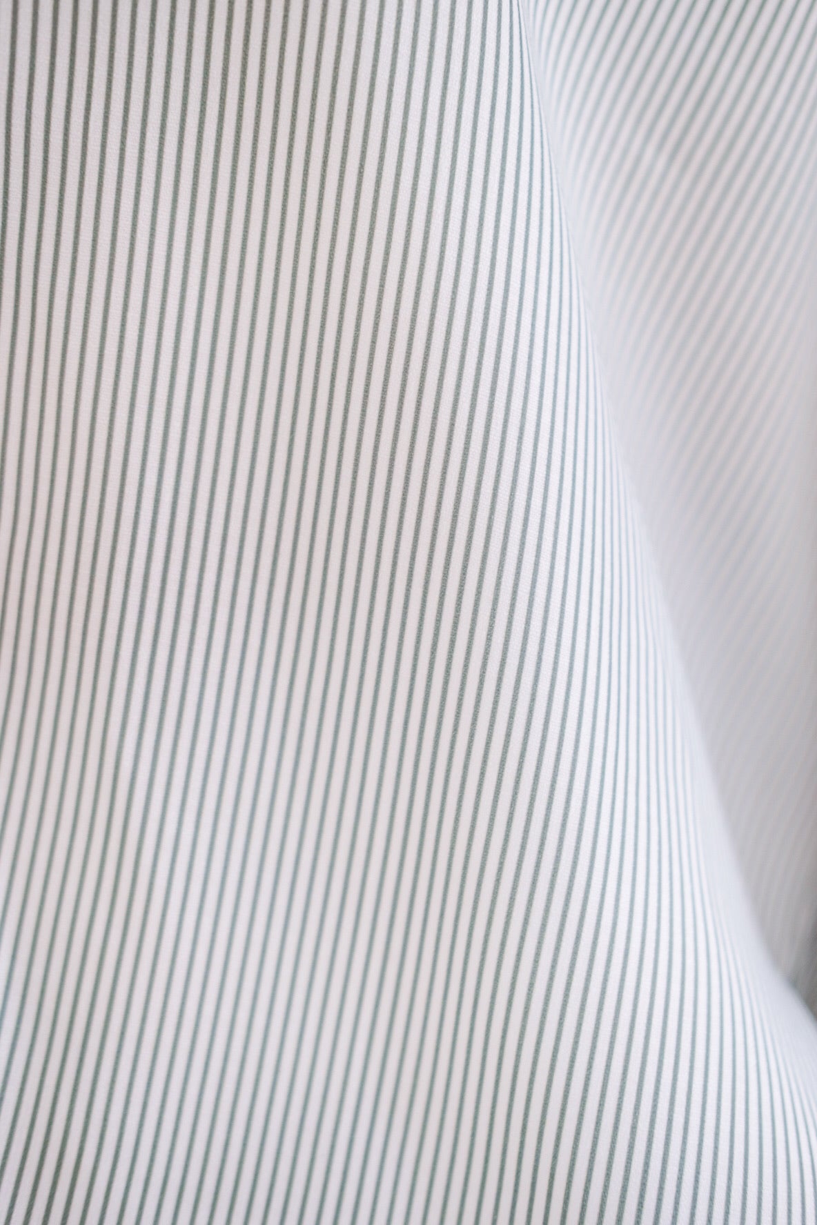 Downtown Oversized Shirt (Soft Green Stripes)
