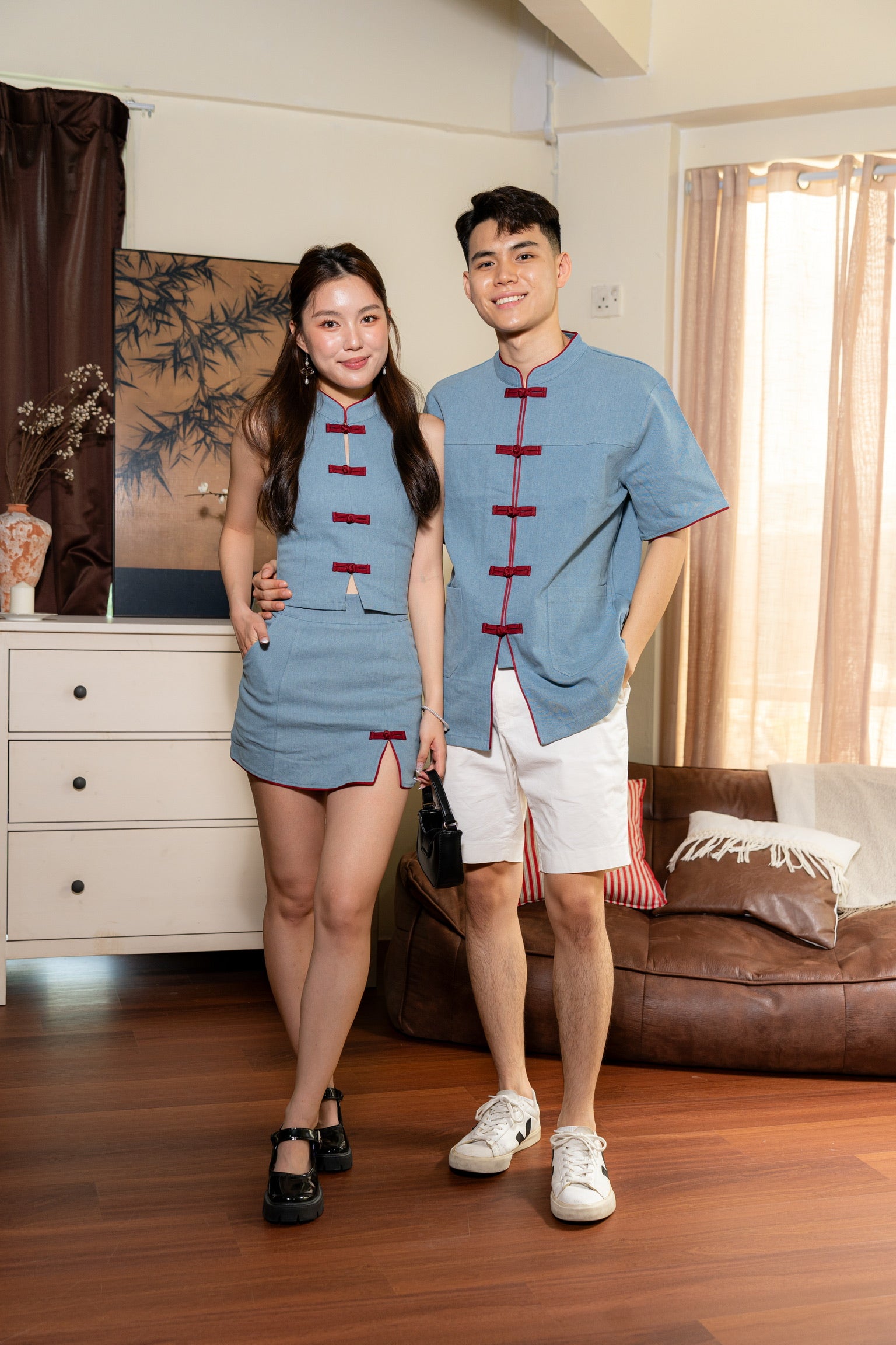 丹禧牛仔 Denim Joy Men Samfu (Light Blue)