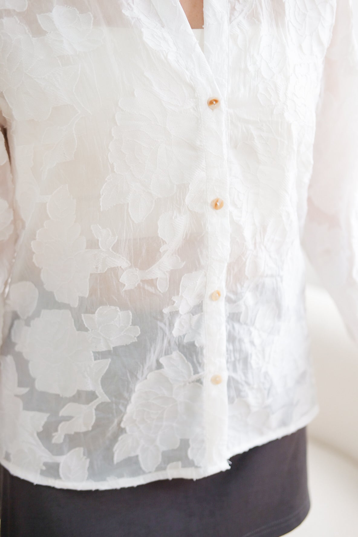 Sheer Organza Outer (White)
