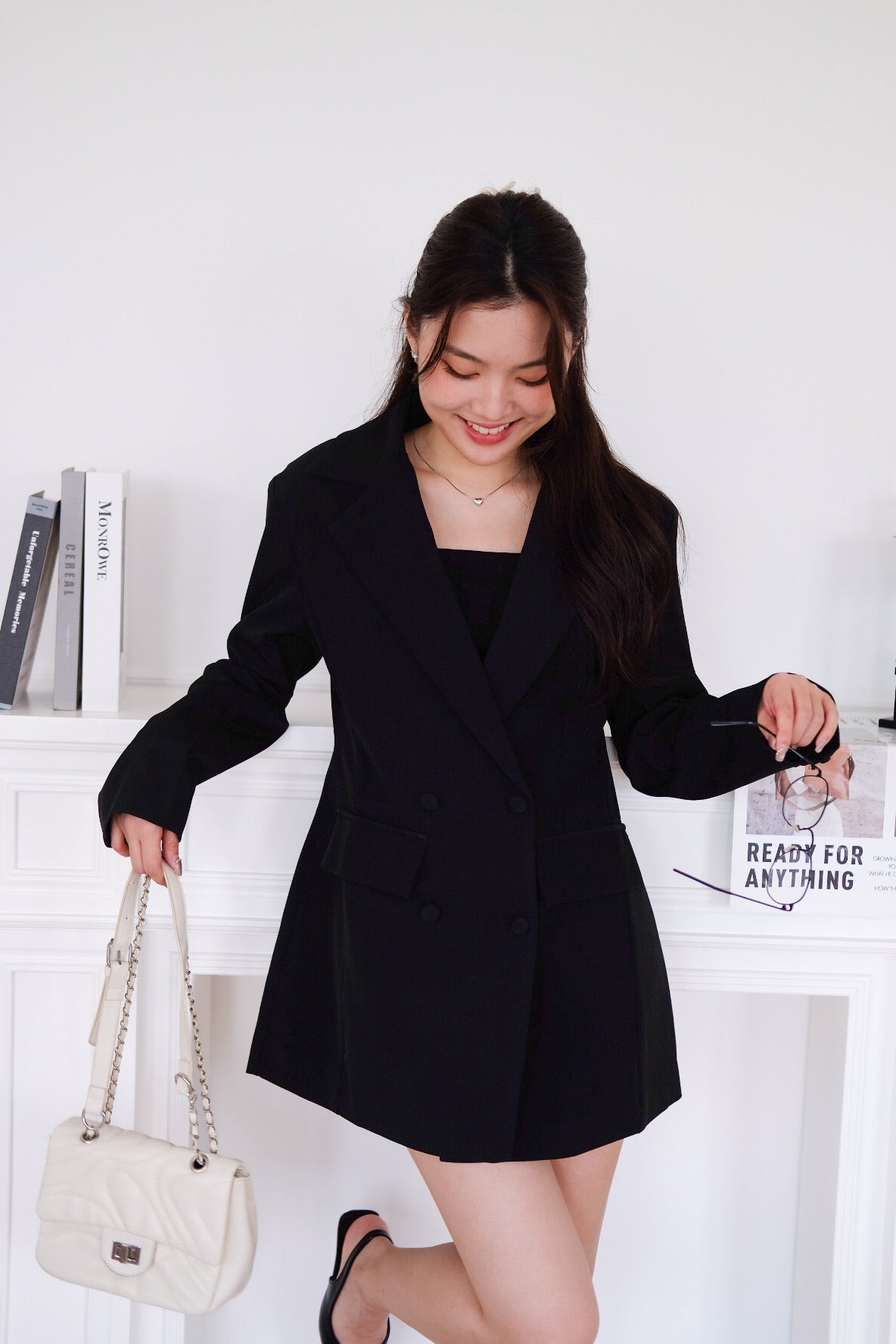 The Executive Blazer Dress (Black)