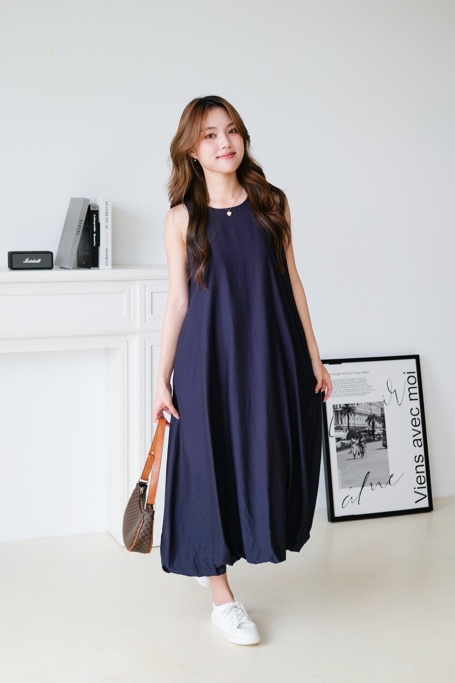 Weekend Maxi Shift Dress (Navy Blue)