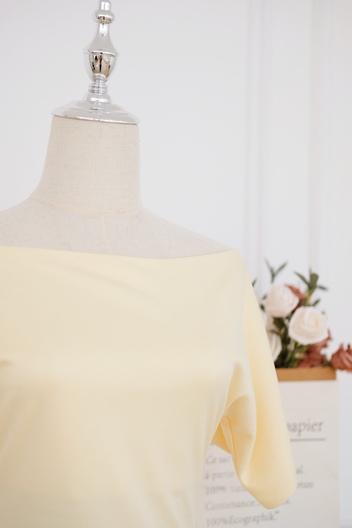 Yellow Boatneck Maxi Dress