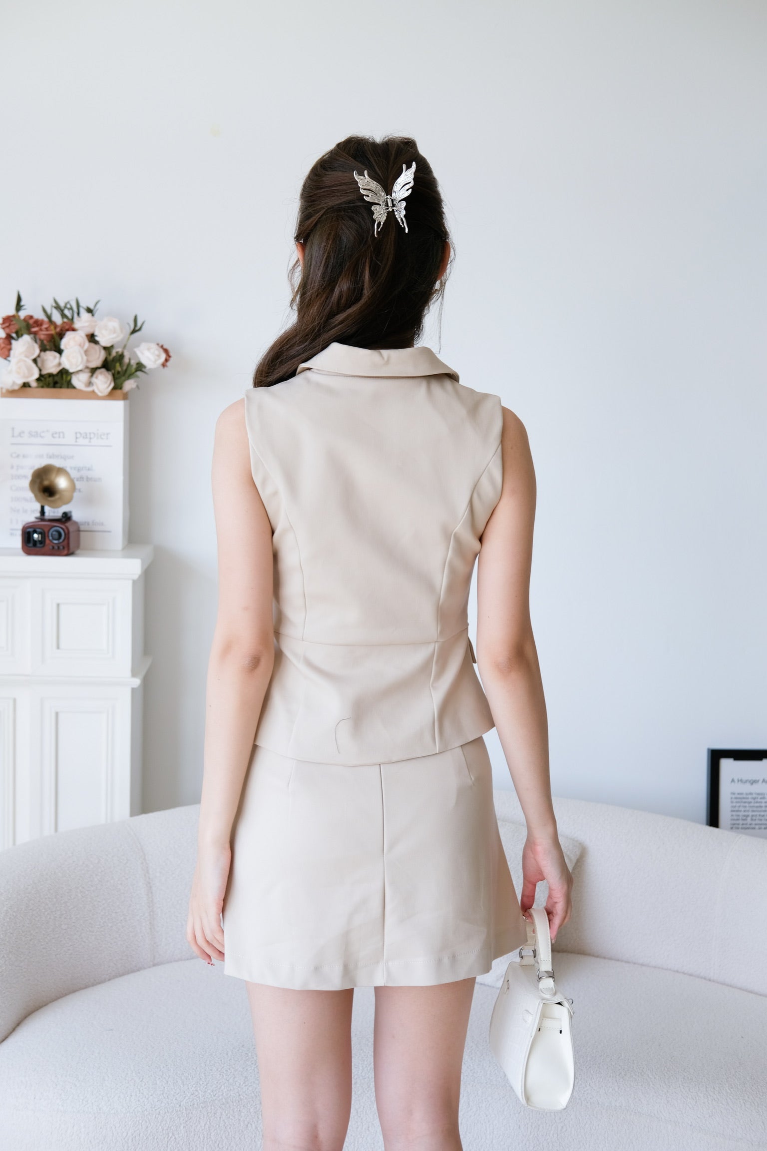 Steph Vest Co-ord Set (Clay)