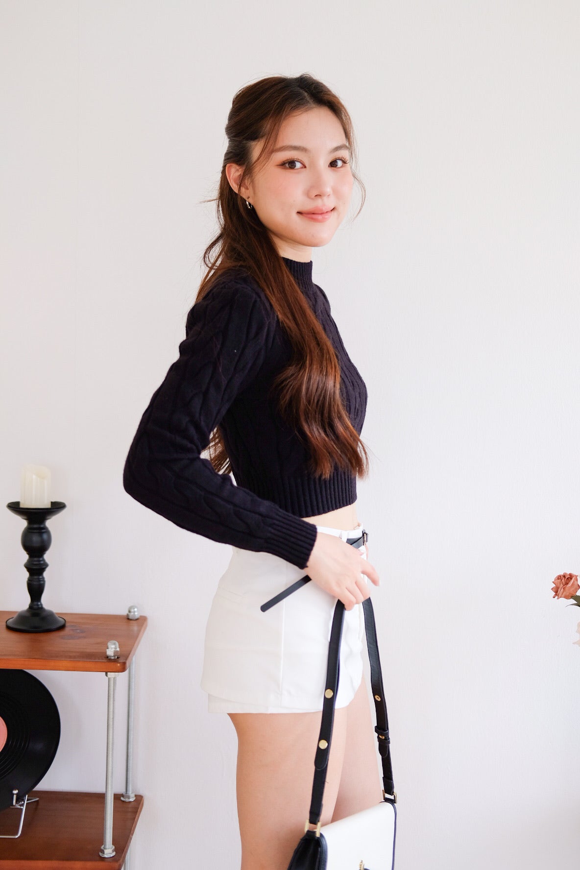 Contour Belted Skort (White)