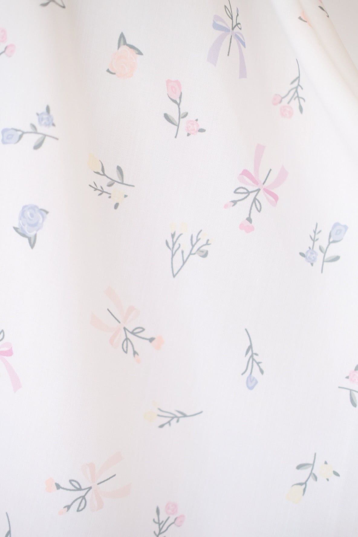 Clara Self Tie Back Skater Dress (Floral White)
