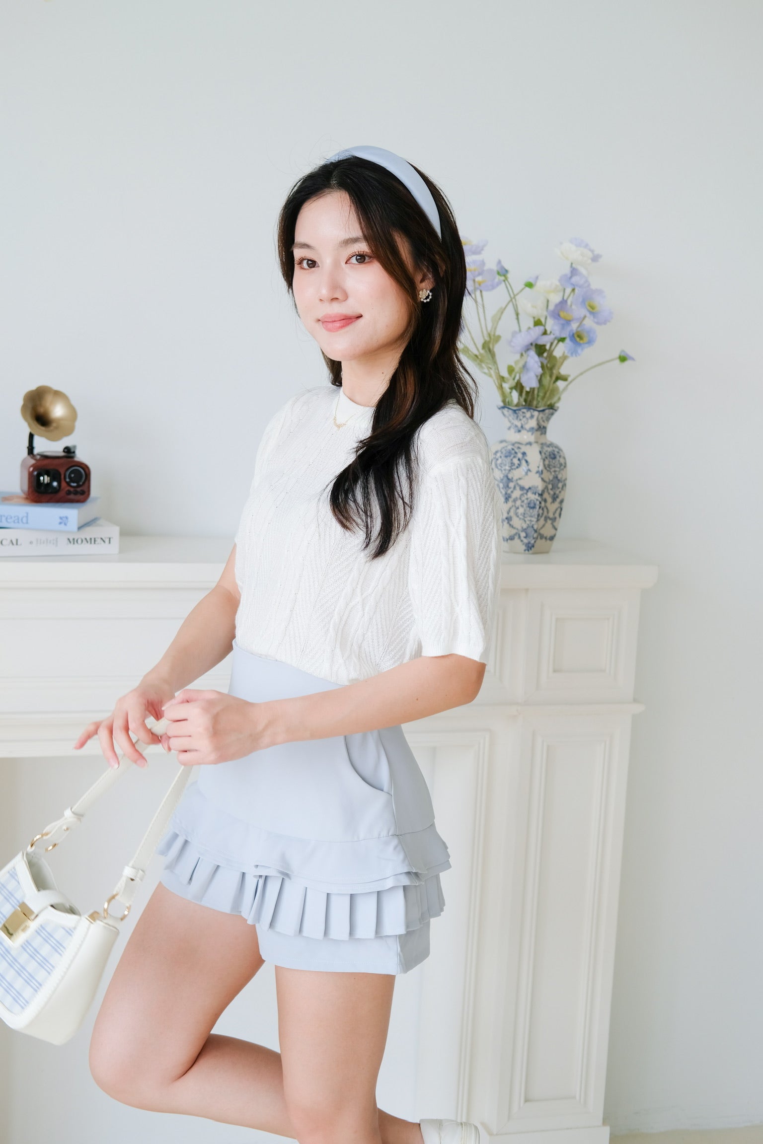 Carey Knit Tee (Cream)