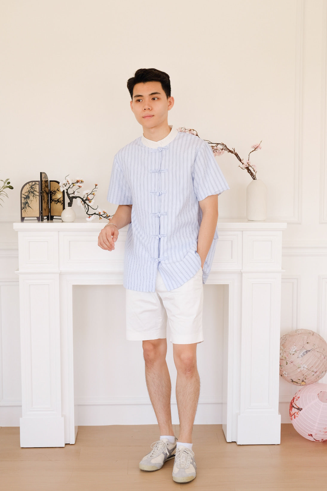 Jon Striped Samfu (Blue)