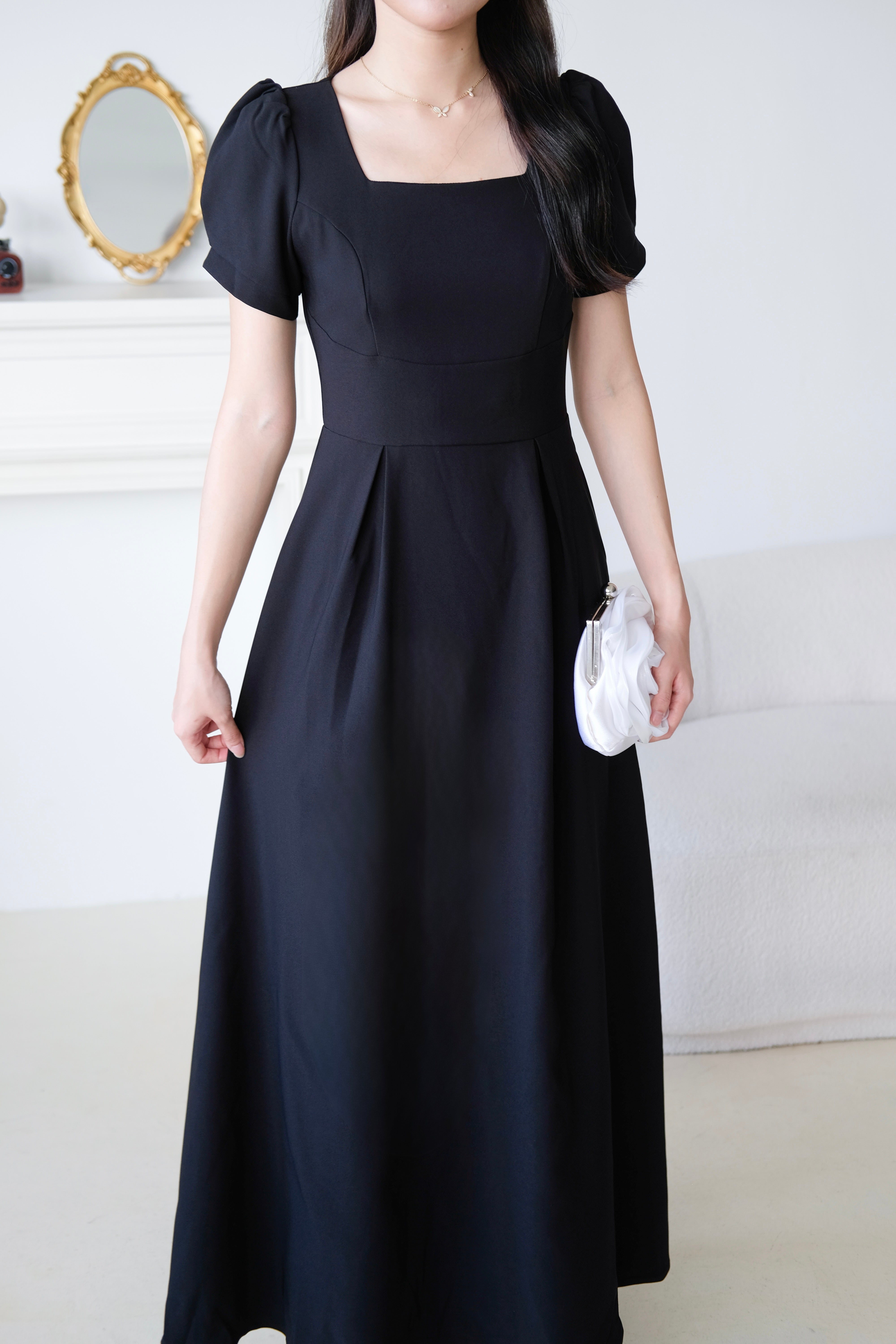 Sorelle Maxi Dinner Dress (Black)