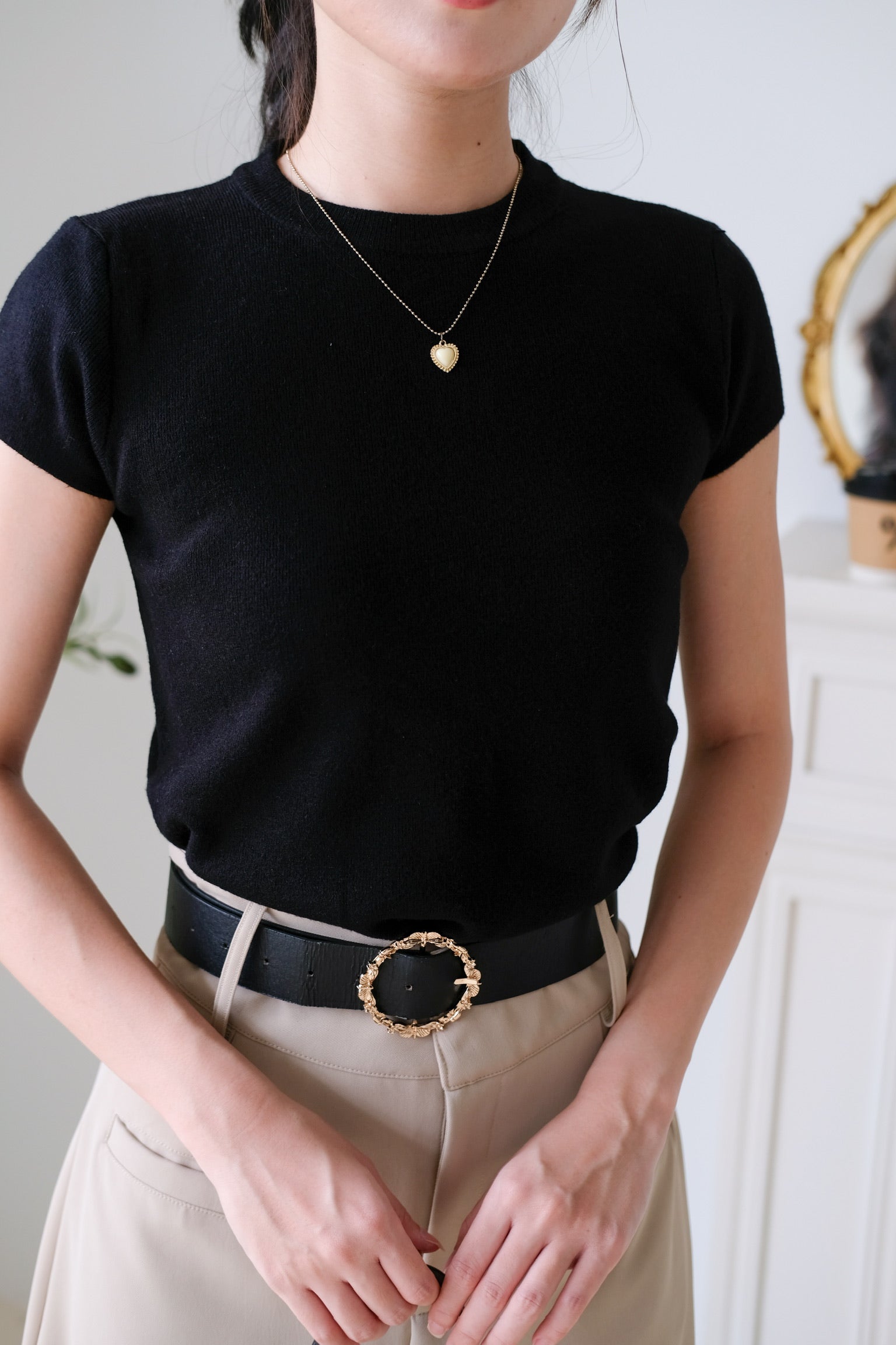 Asa Classic Crew Neck Tee (Black)