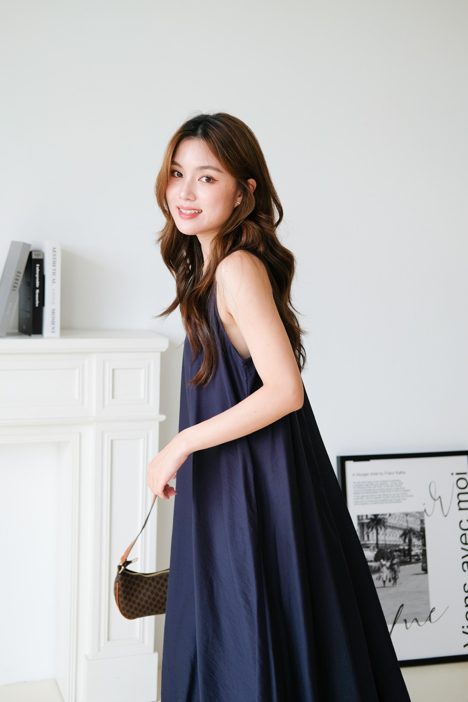 Weekend Maxi Shift Dress (Navy Blue)