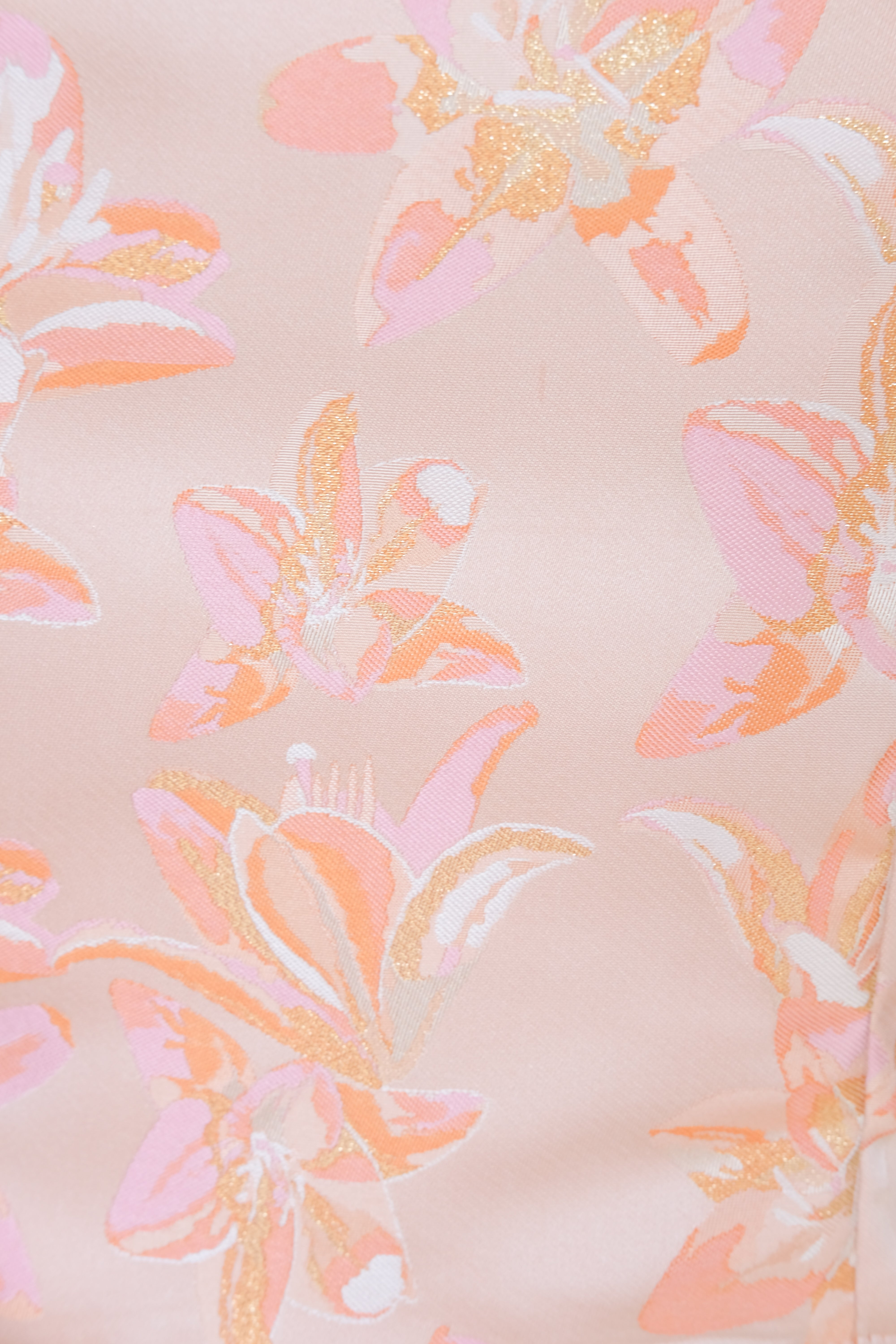 Yan Sleeve Cheongsam Top (Tangerine Pink)