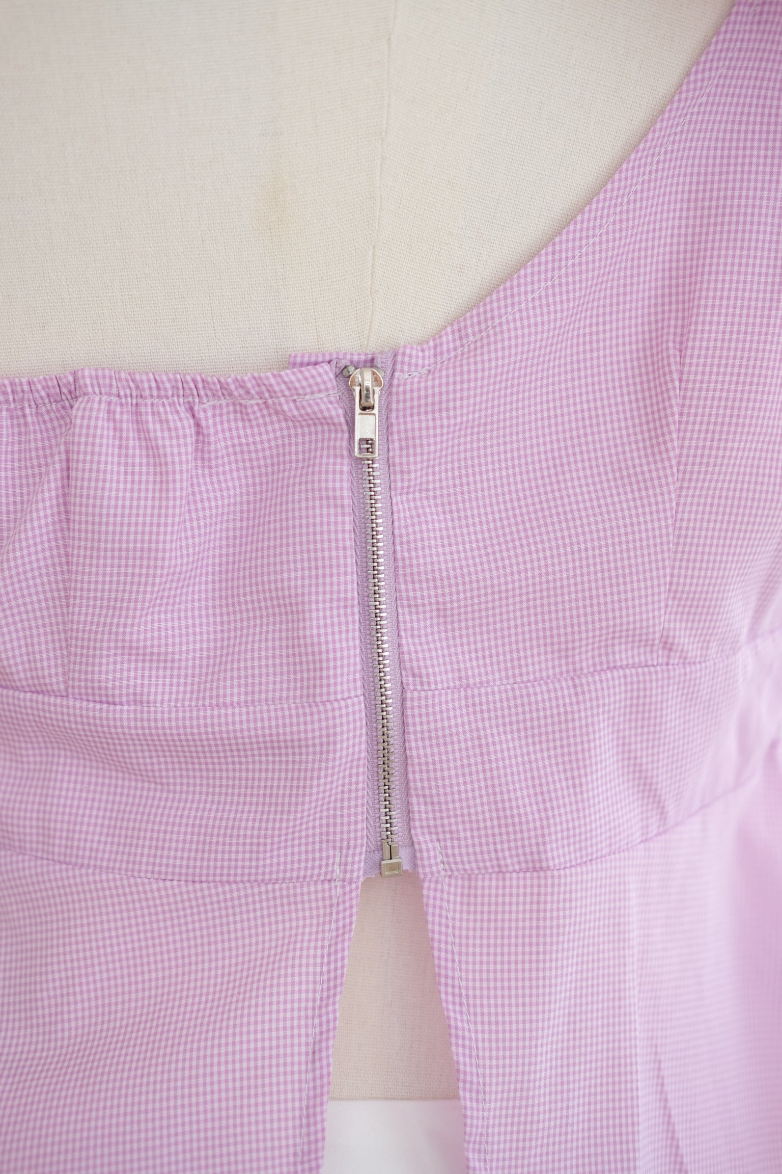 Purple Ruffle Assymetrical Top