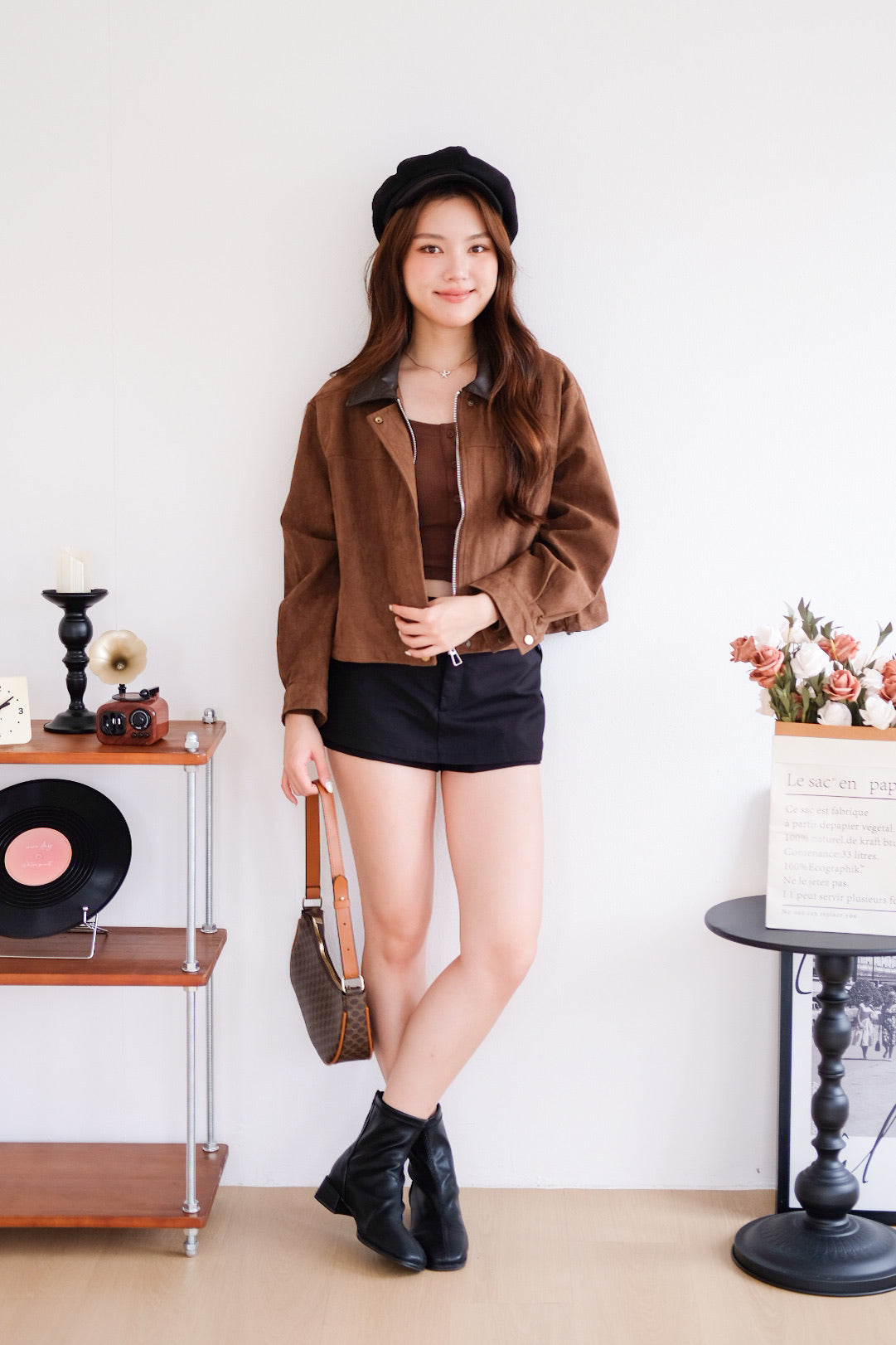 Georgie Suede Jacket (Mocha)