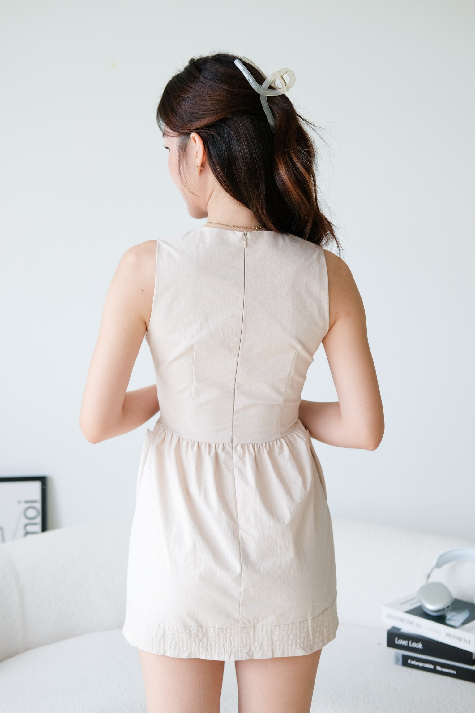 Lydia Pocket Dress (Khaki)