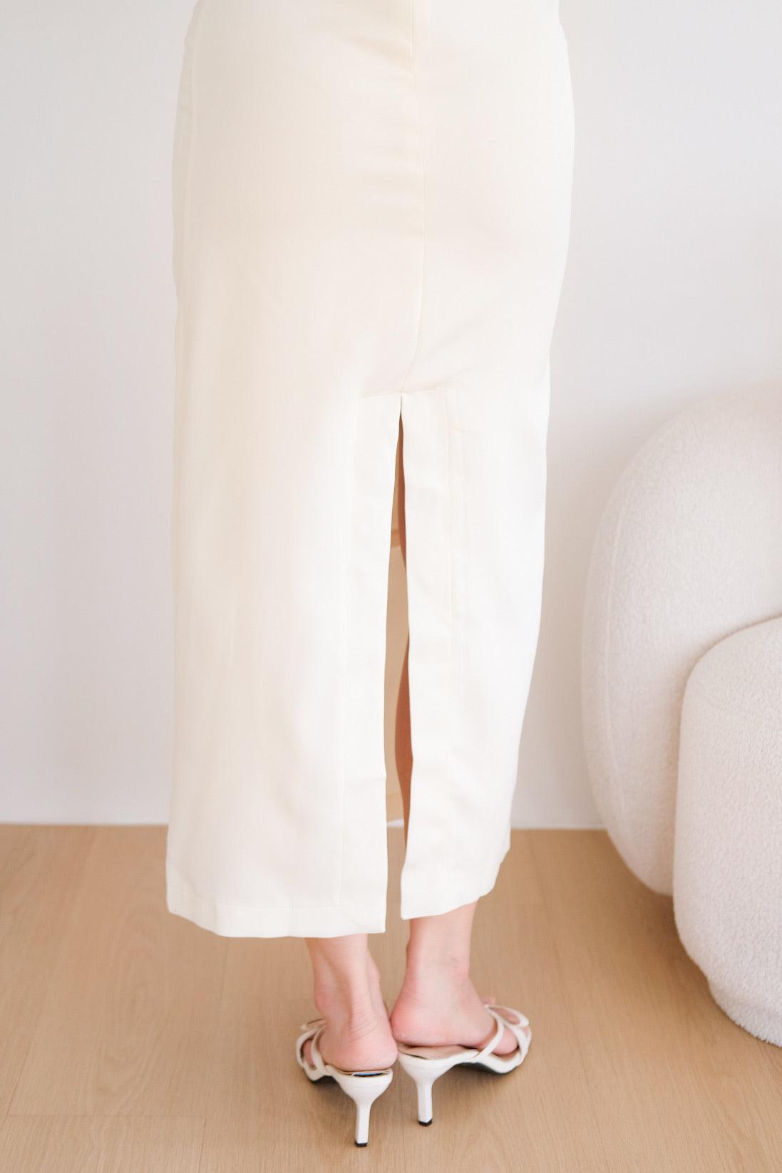 Whitney Tube Maxi Dress (Cream)