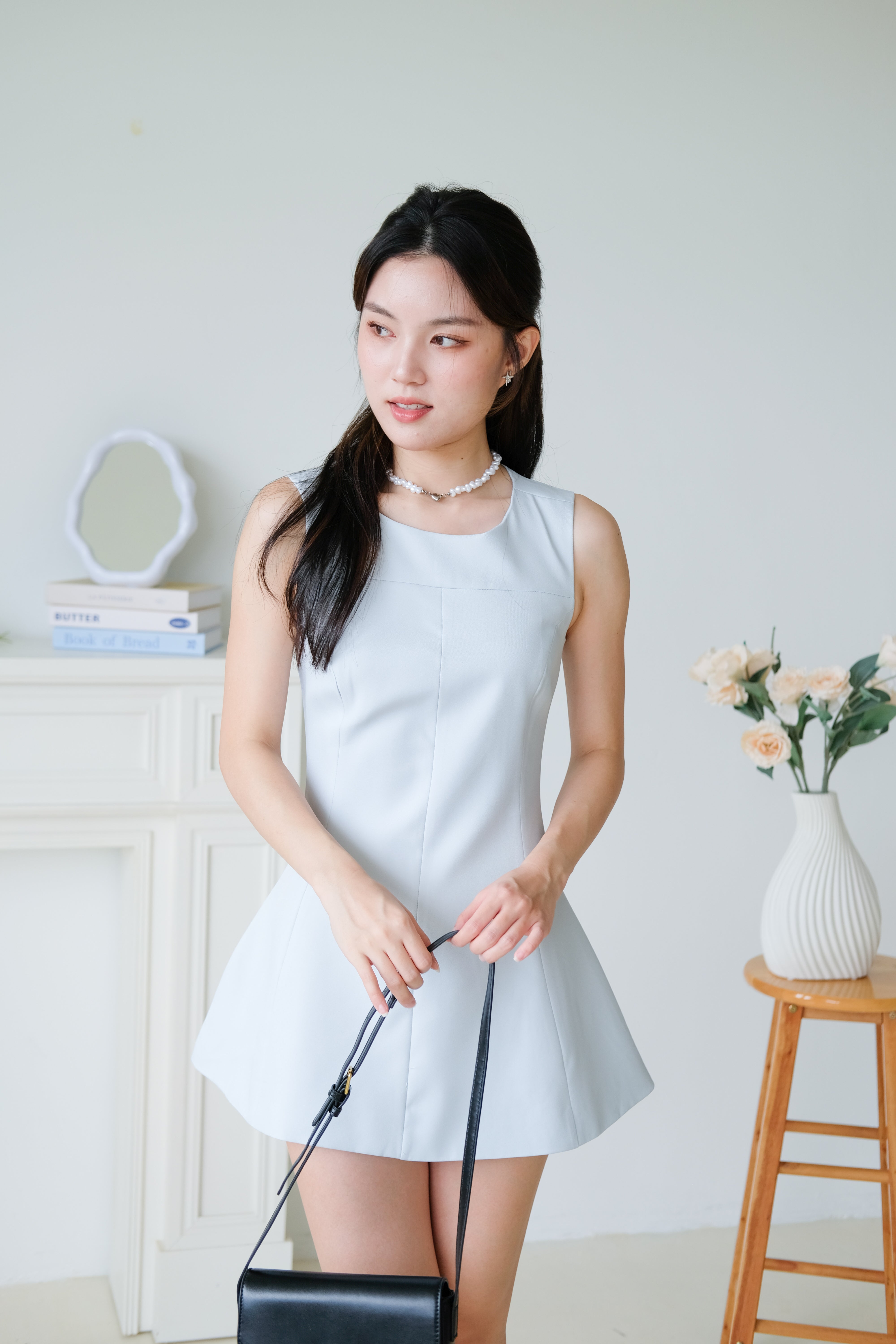 Tasya Skater Dress (Sky Blue)