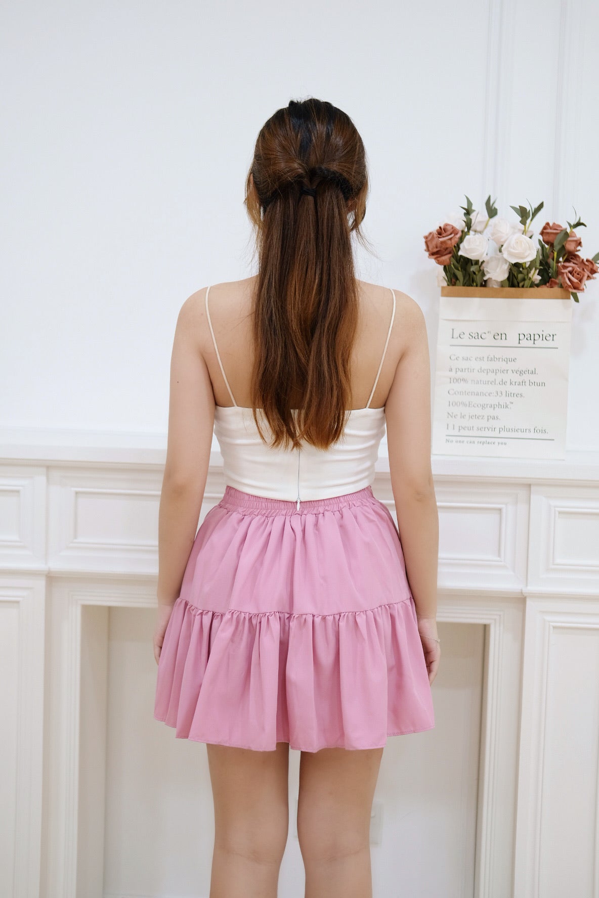 Pink Bubble Tired Skirt