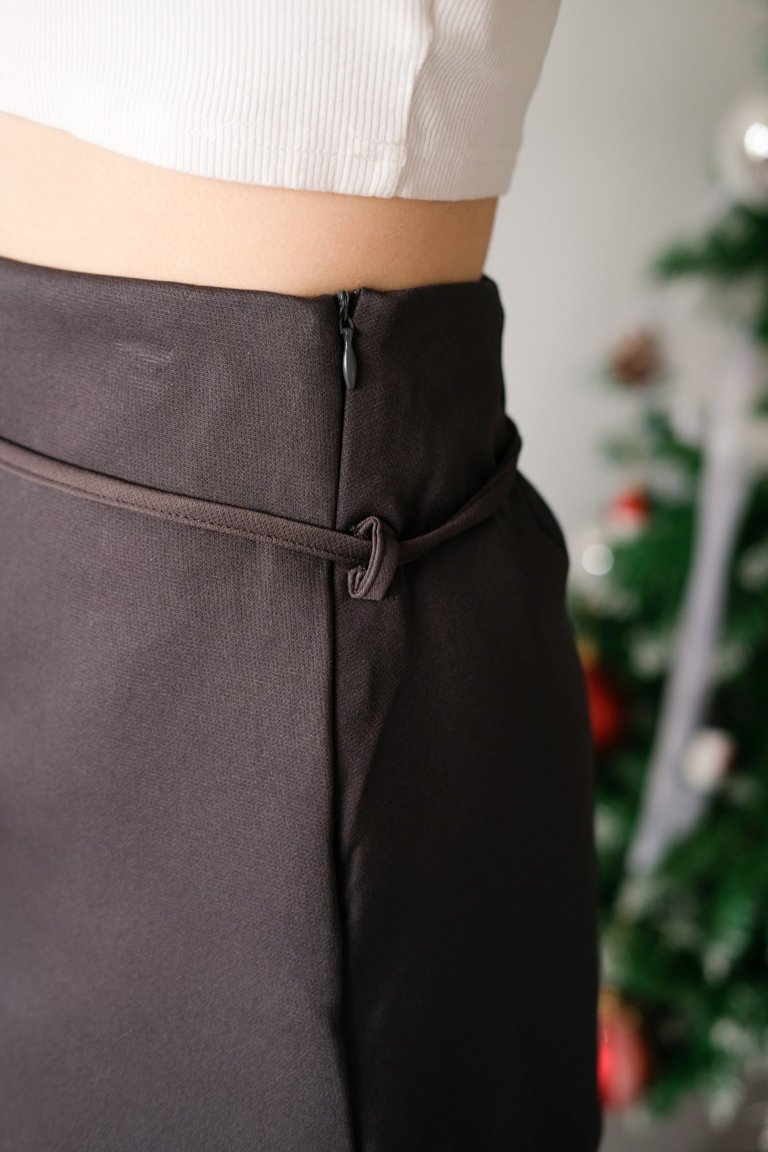 Tasha Mini Belt Skort (Dark Grey)