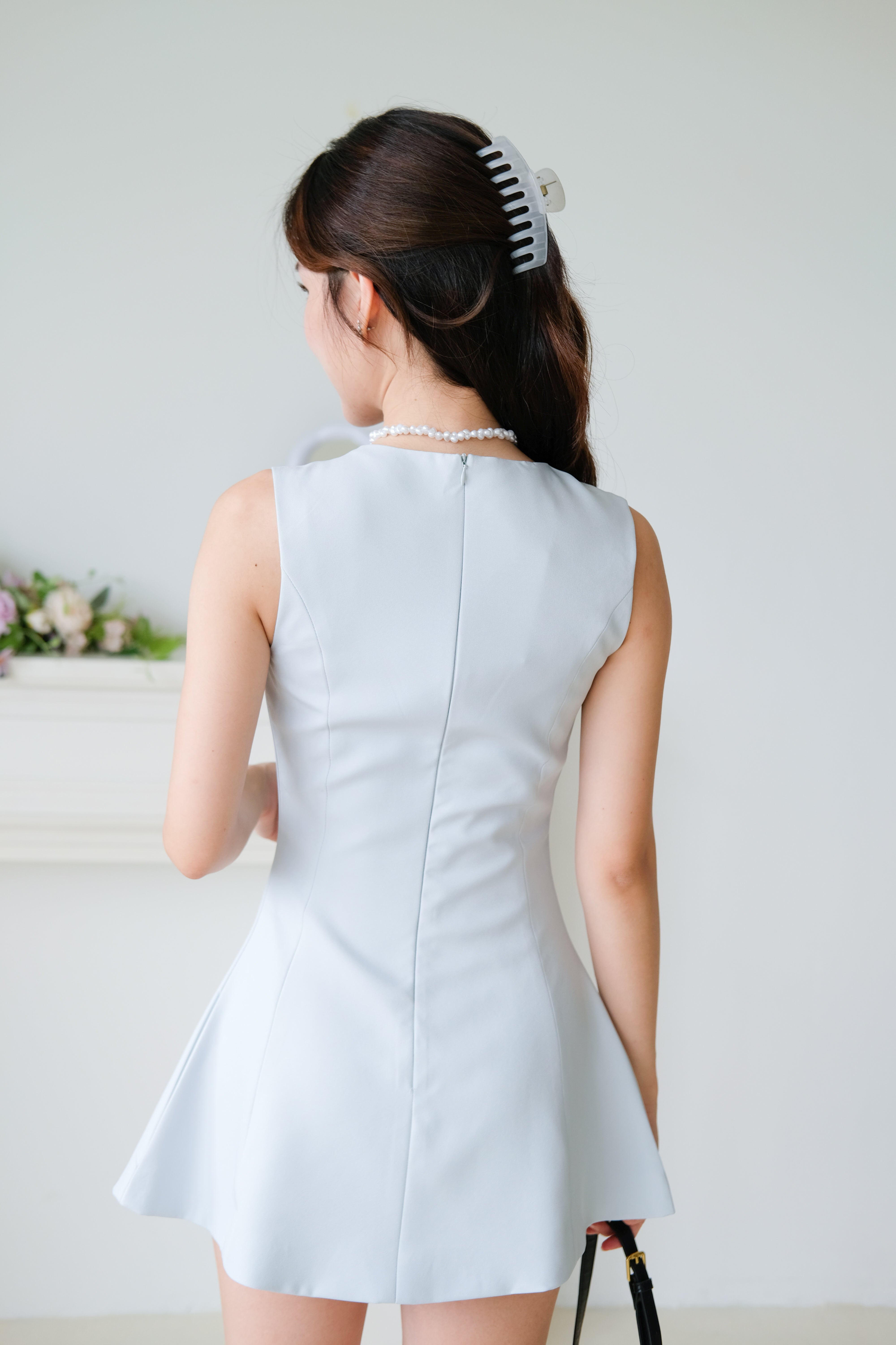 Tasya Skater Dress (Sky Blue)