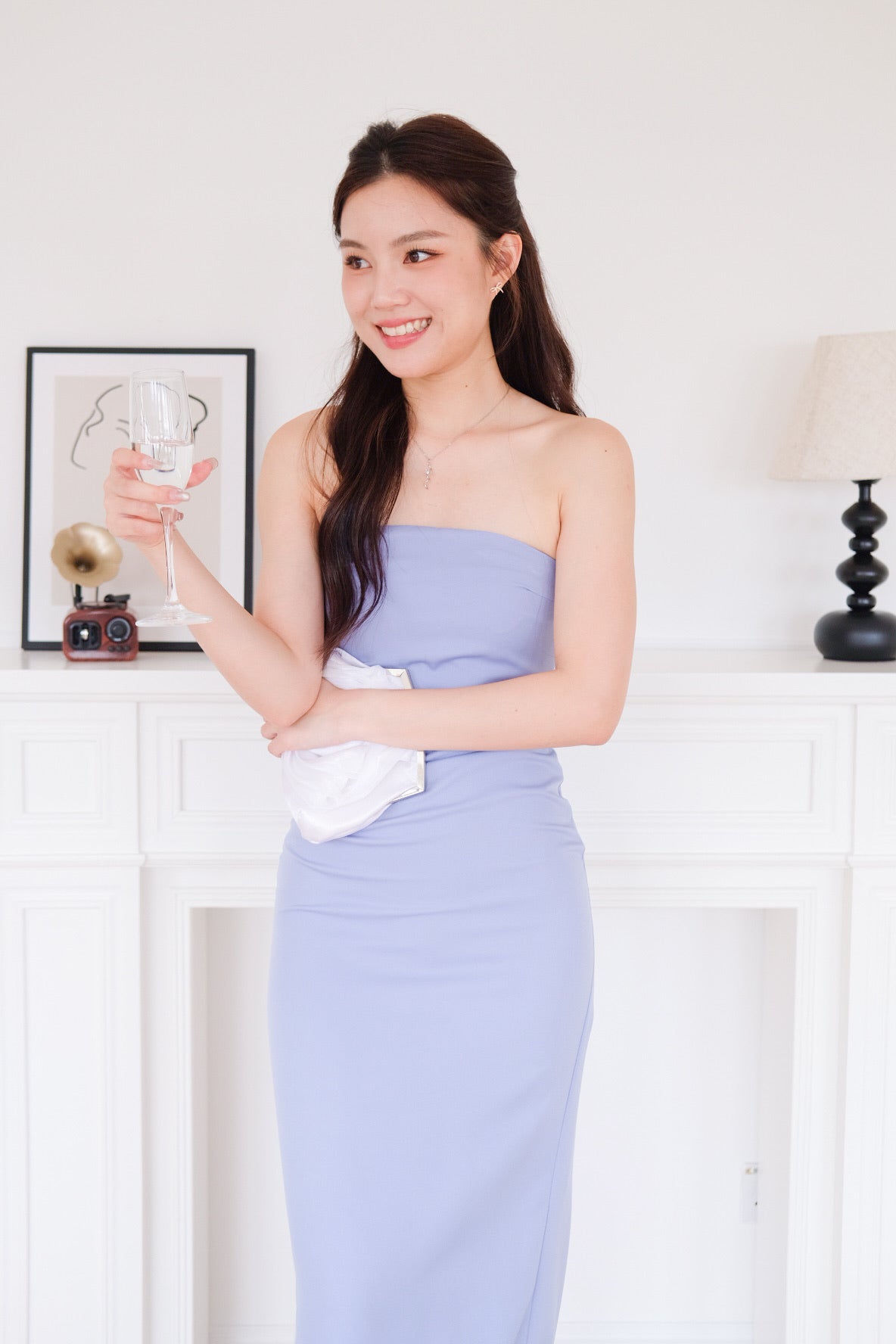 Whitney Tube Maxi Dress (Cornflower Blue)