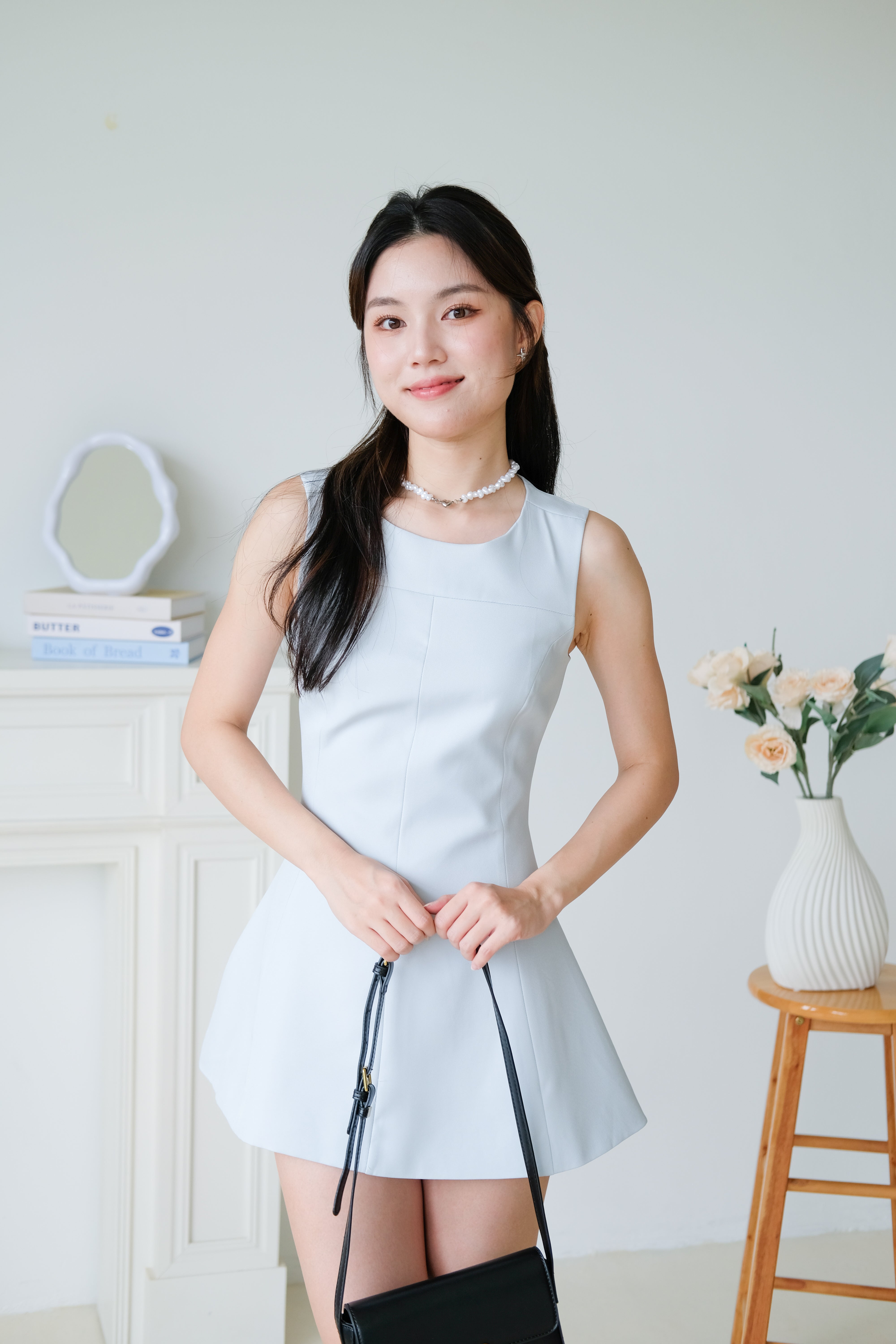 Tasya Skater Dress (Sky Blue)