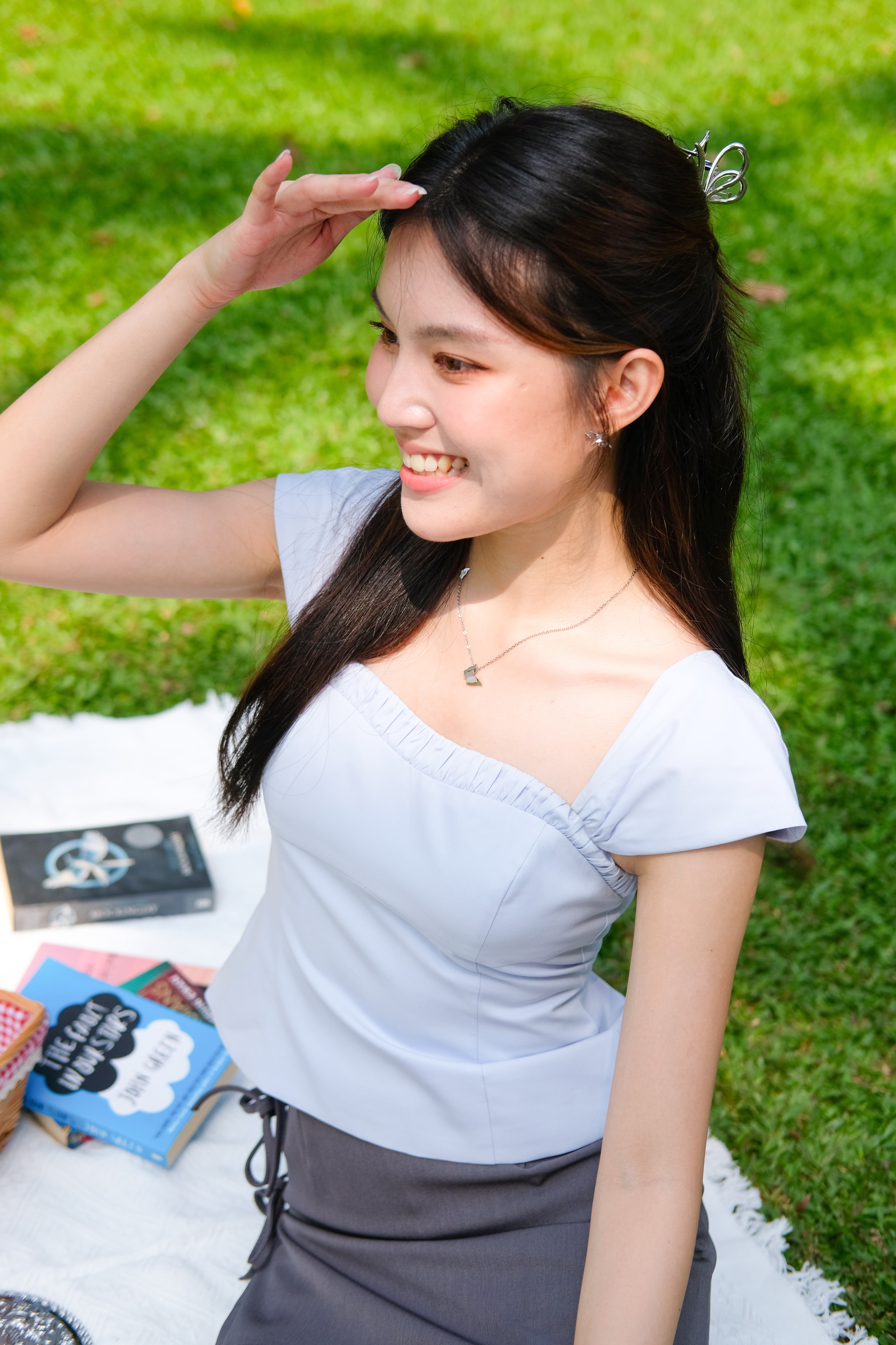 Cap Sleeves (Baby Blue)