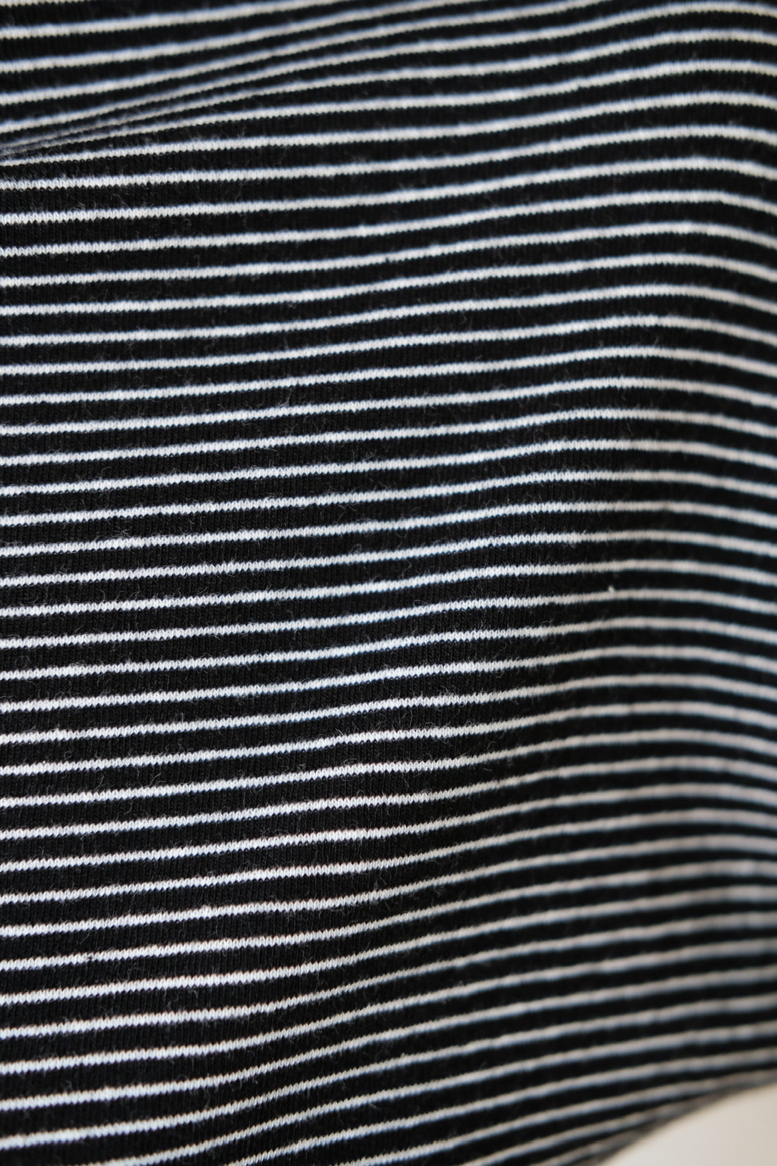 Lucca Batwing High Neck Shirt (Black Stripes)