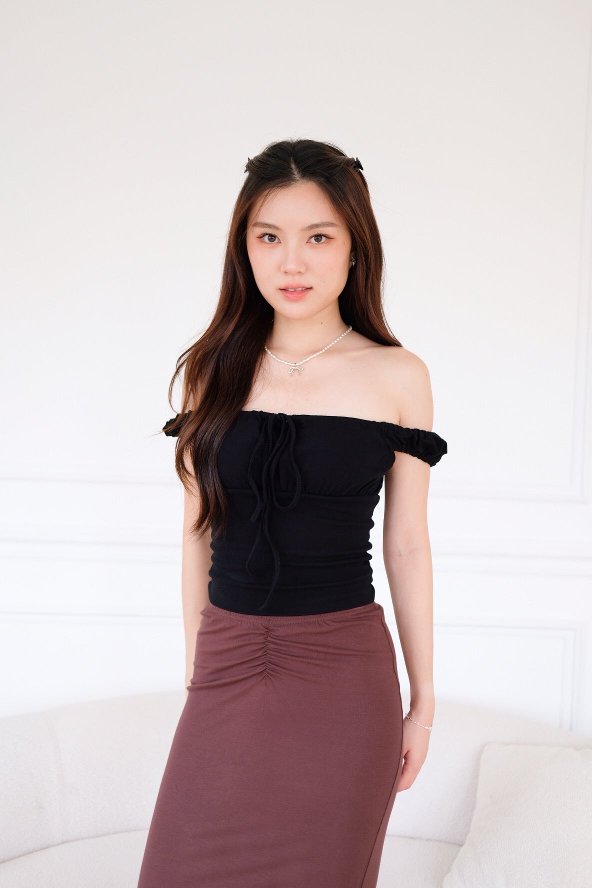 Gia Mermaid Maxi Skirt (Mocha)